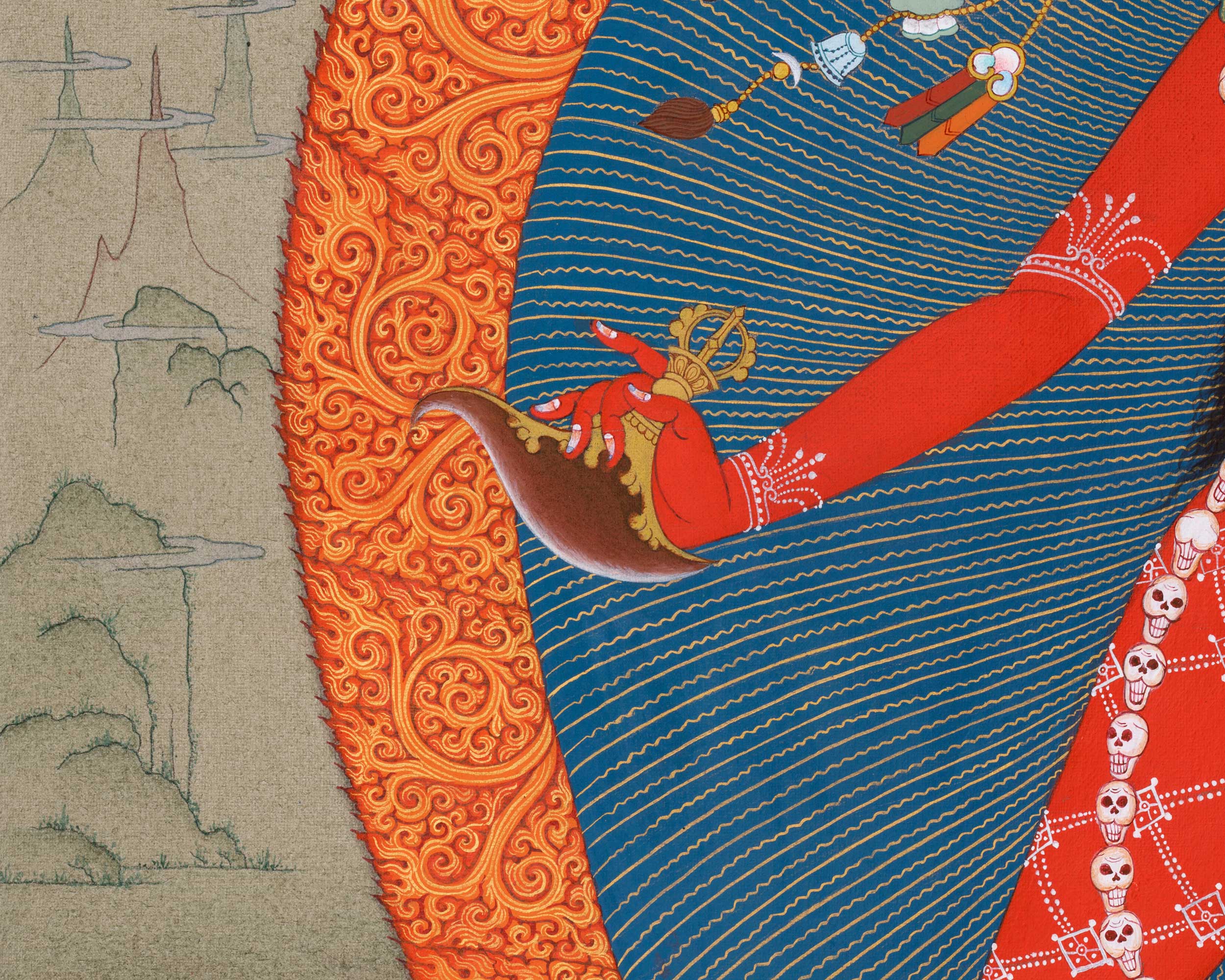 Fierce Vajrayogini Dakini Thangka | Tibetan Tantric Deity Painting