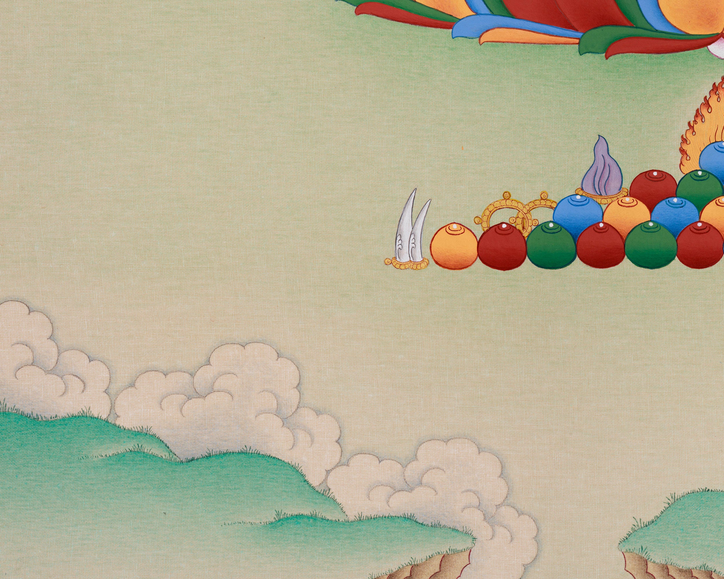 Amitayus Longevity Buddha "The Immortal One" Thangka | Buddha of Infinite Life