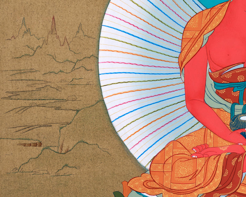 Amitabha Buddha of Pureland, Tibetan Art