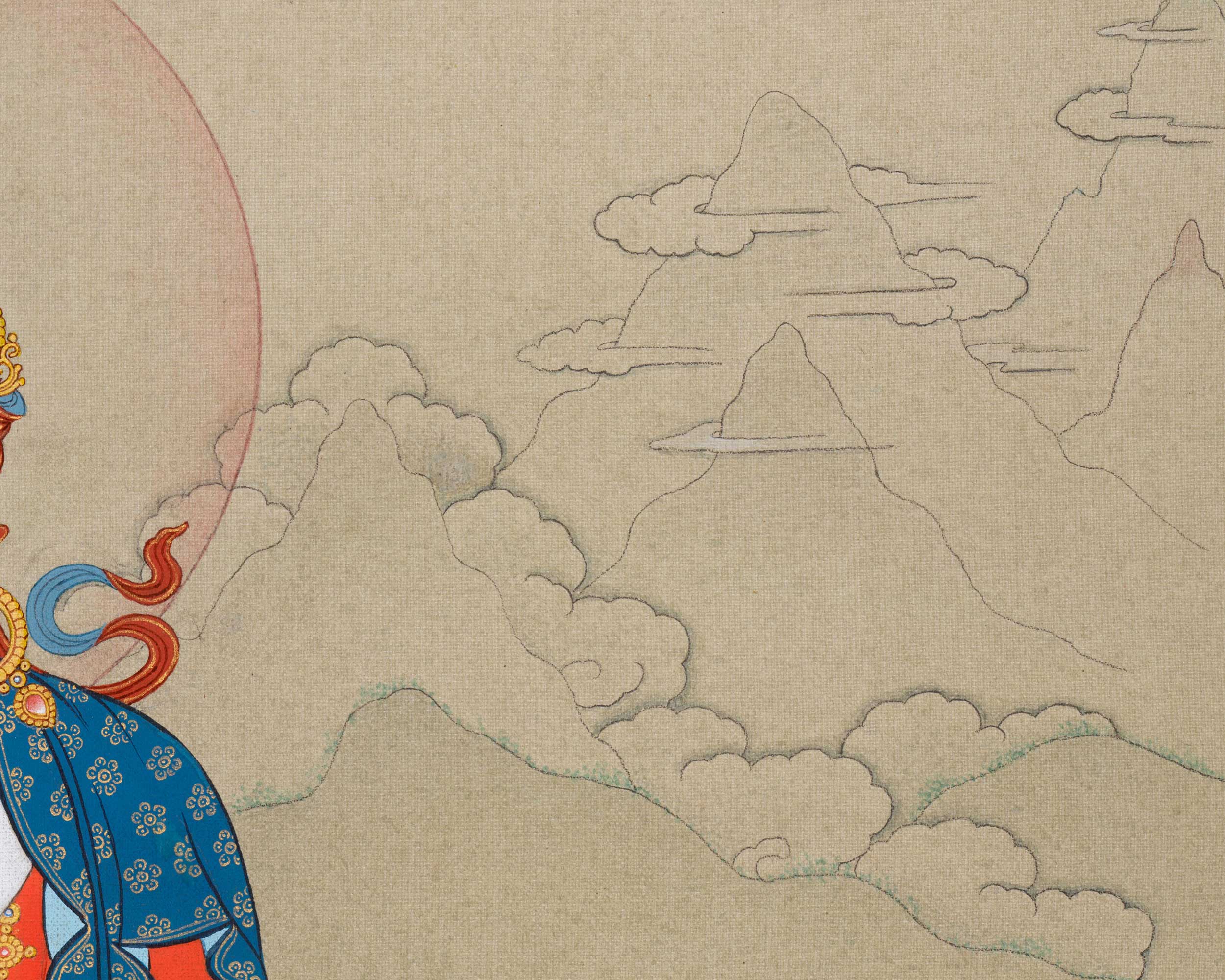 Amitayus: A long life Deity Thangka
