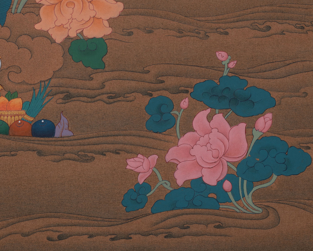 Shakyamuni Buddha Sacred Thangka | Siddhartha Gautam | Enlightened Master Painting