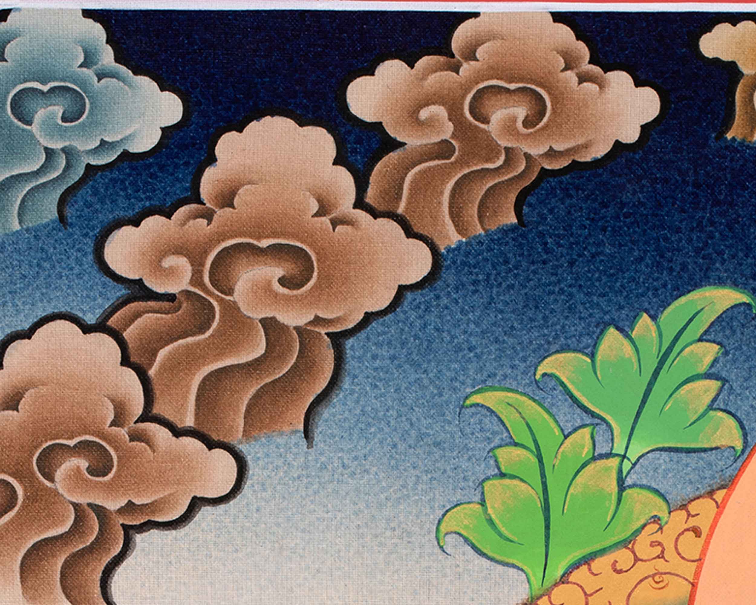 Vajradhara with Union Thangka | The Primordial Buddha | Union of Wisdom and Compassion