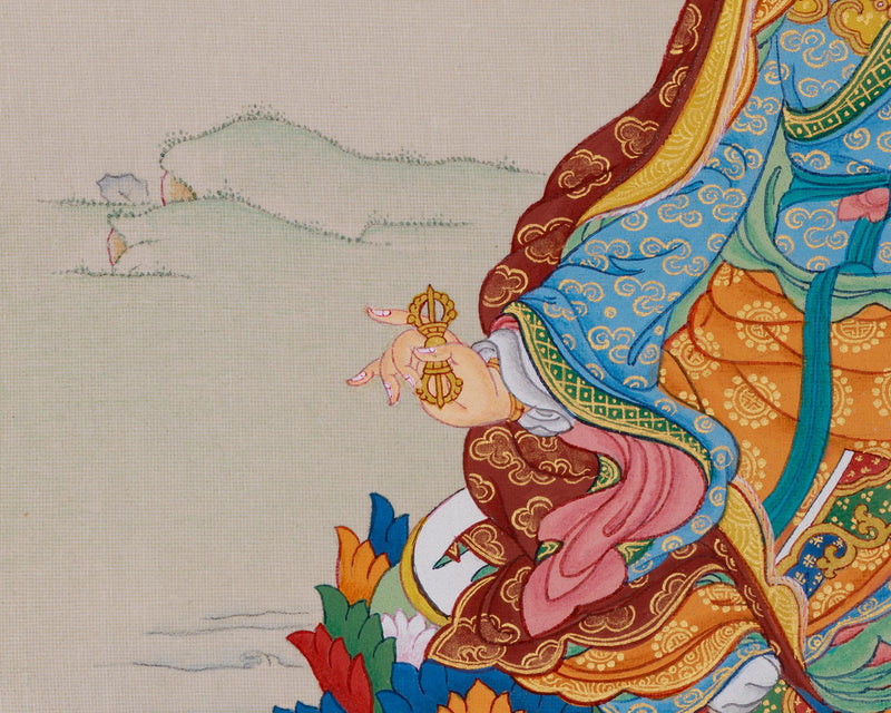 Wrathful Deity, Padmasambhava Thangka - The Second Buddha