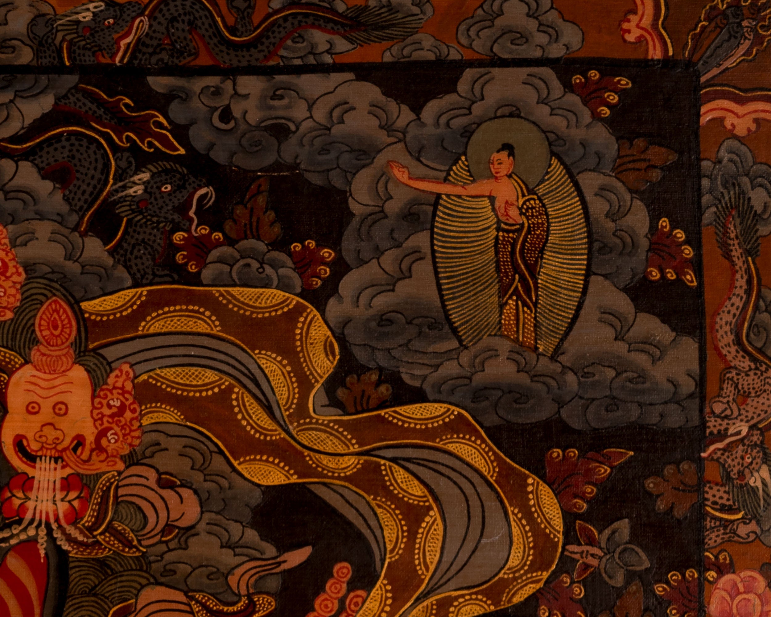 Wheel Of Life Painting | Traditional Tibetan Thangka | Wall Decors