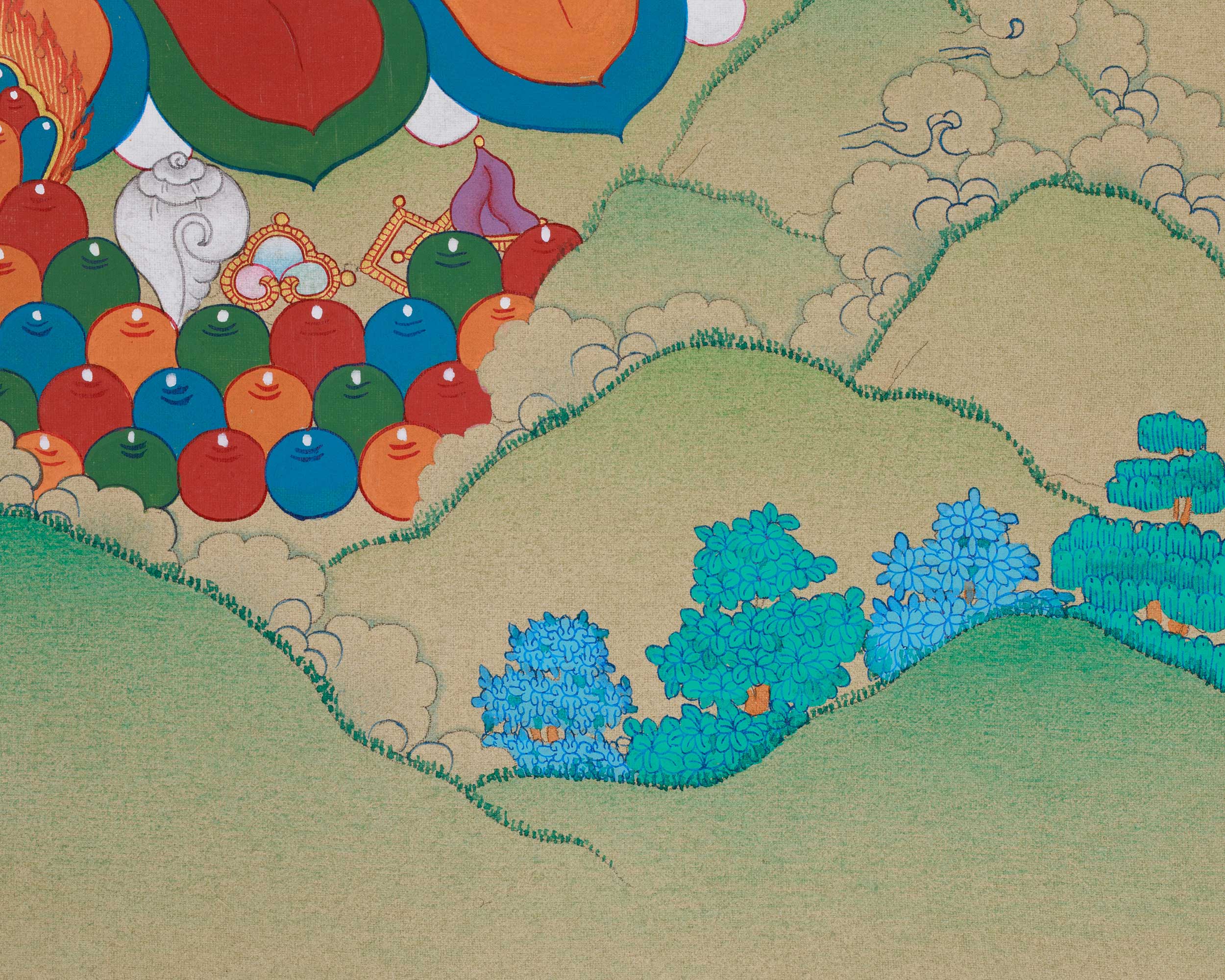 Sacred Thangka of Dzambhala | The Guardian of Prosperity and Wealth