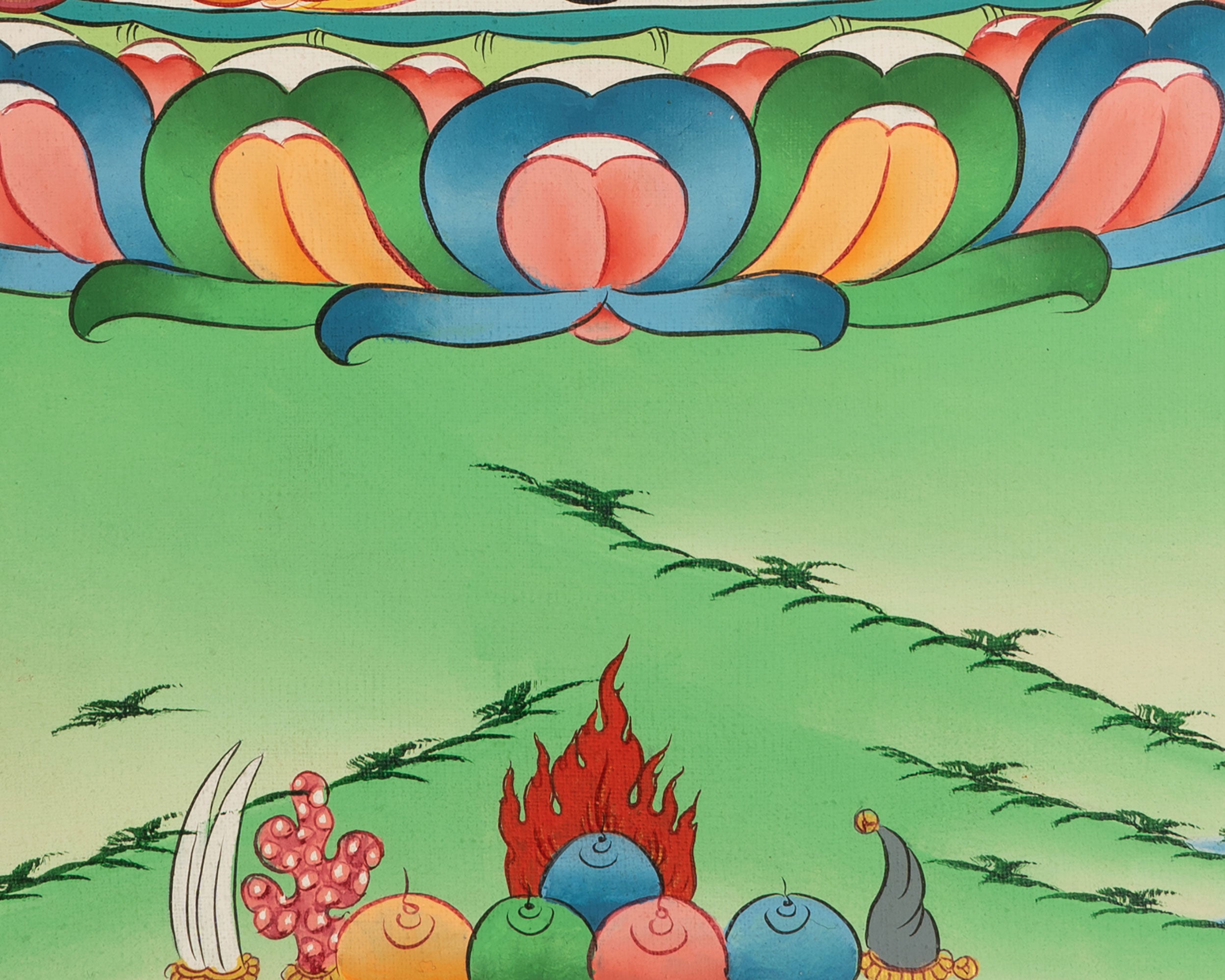 Buddhist Manjushree Thangka | Guardian of Knowledge