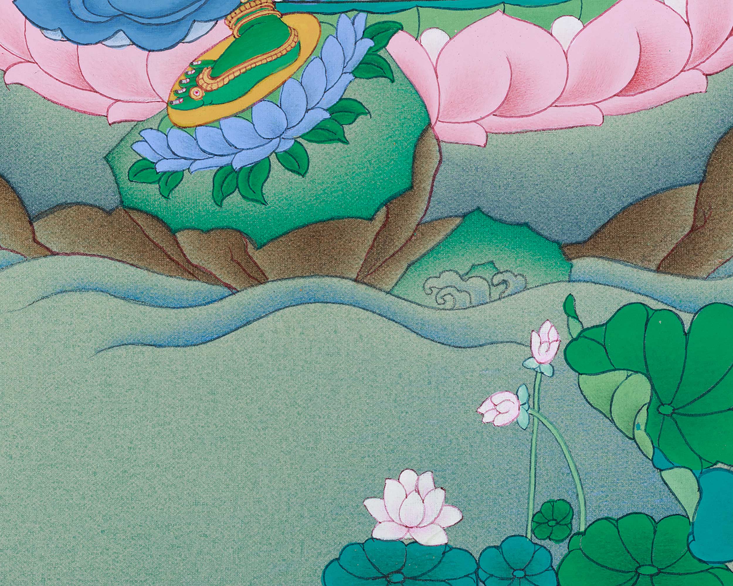 Liberation Mother Green Tara Thangka | Compassion & Healing Deity
