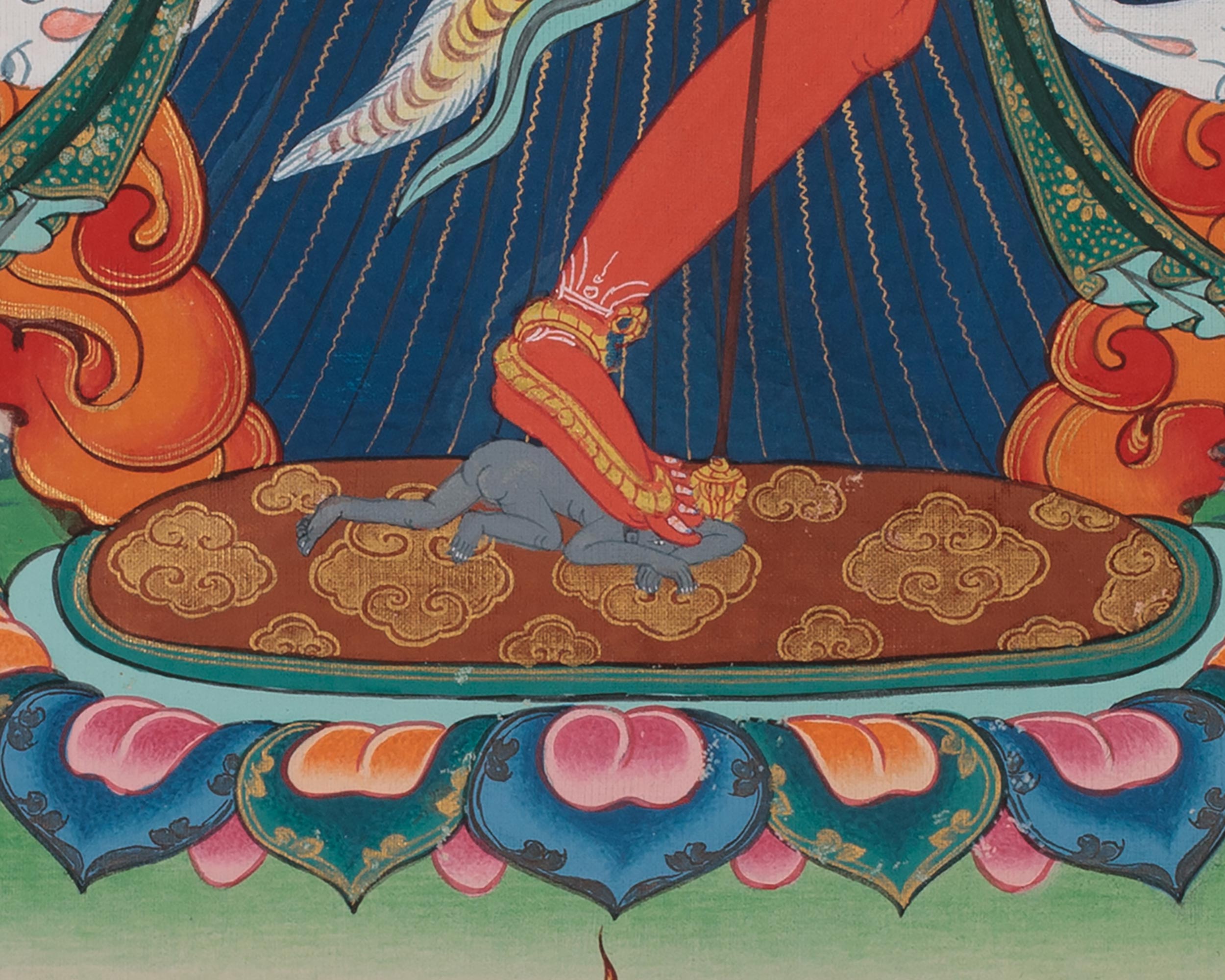 Dorje Phagmo, Dakini Thangka with Broacde | Wisdom and Power
