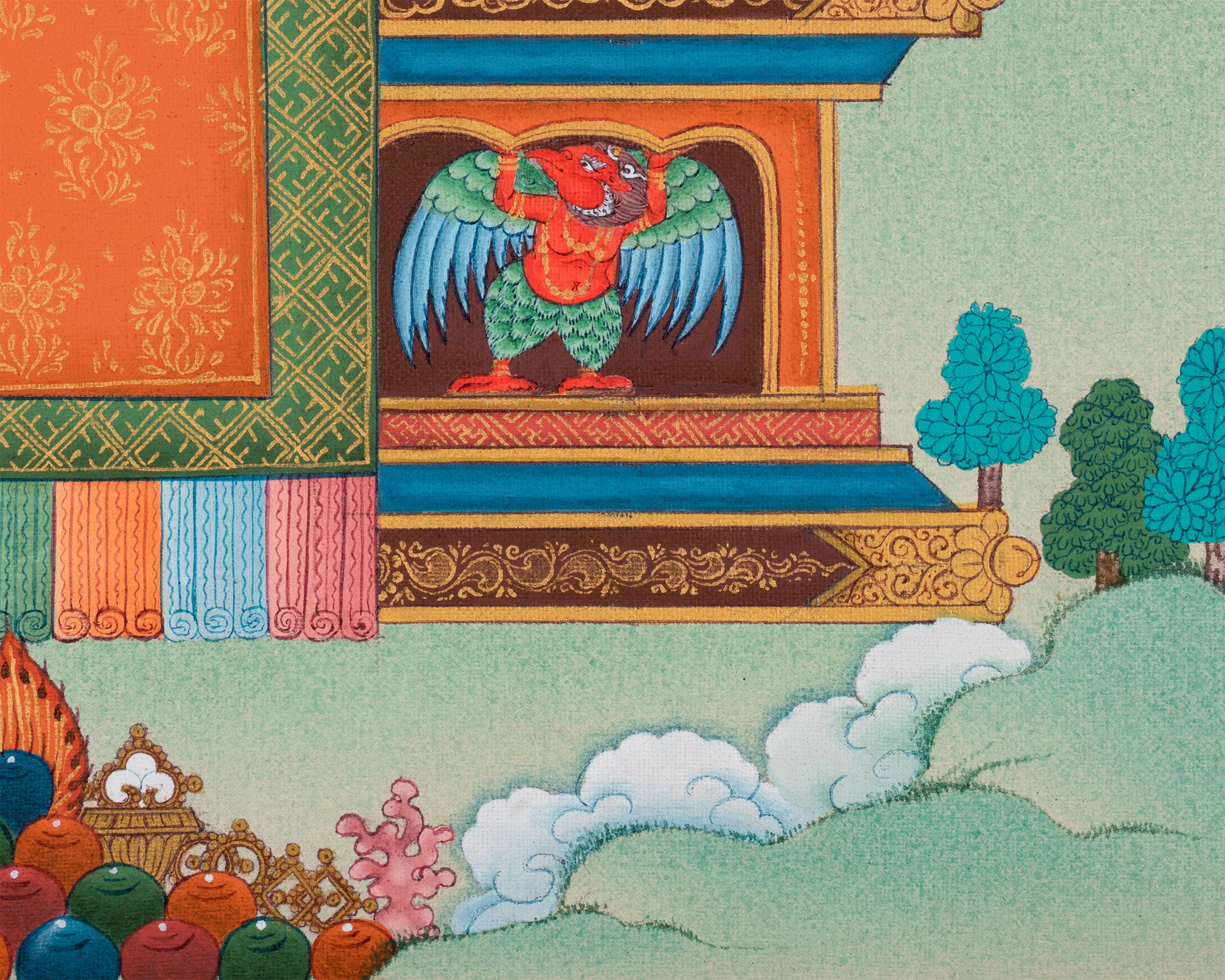 Buddha Amoghasiddhi Print | Tibetan Buddhist Art | High-Quality Giclee Print