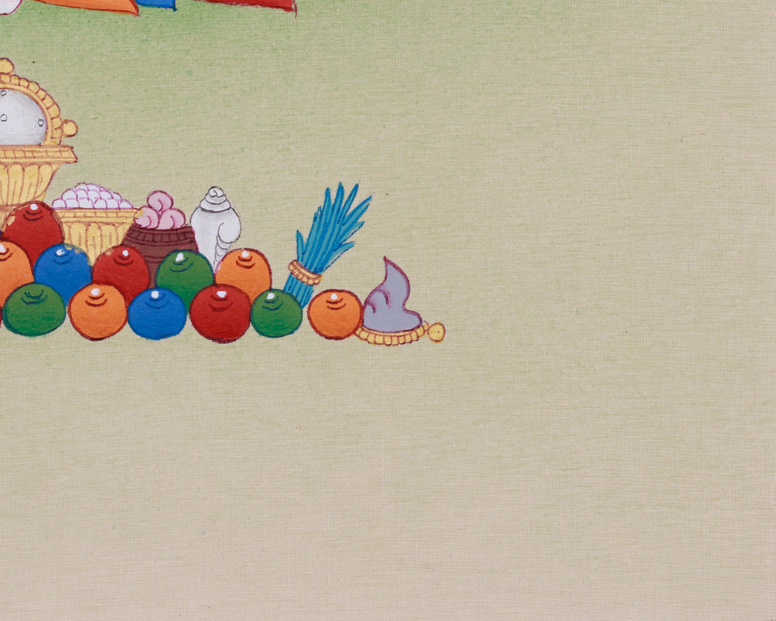 Thangka of Vajrasattva with Consort | The Buddha of Purification and Compassion