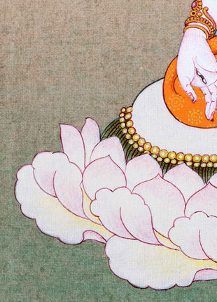 Buddhist White Tara Thangka | Handpainted Traditional Artwork | Vajrayana Painting