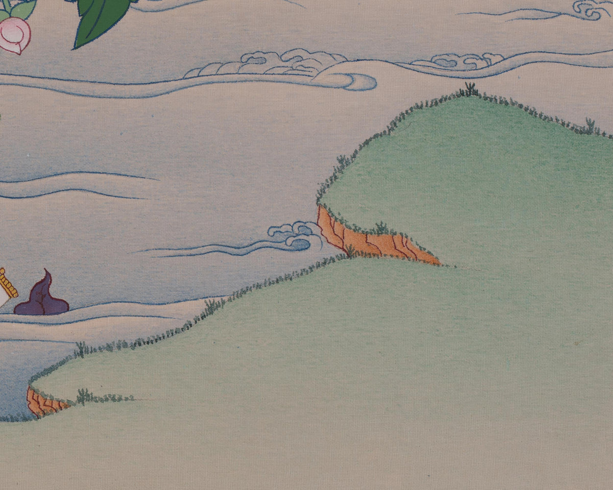 Guru Rinpoche Himalayan Thangka | Buddhist Master | Padmasambhava Art