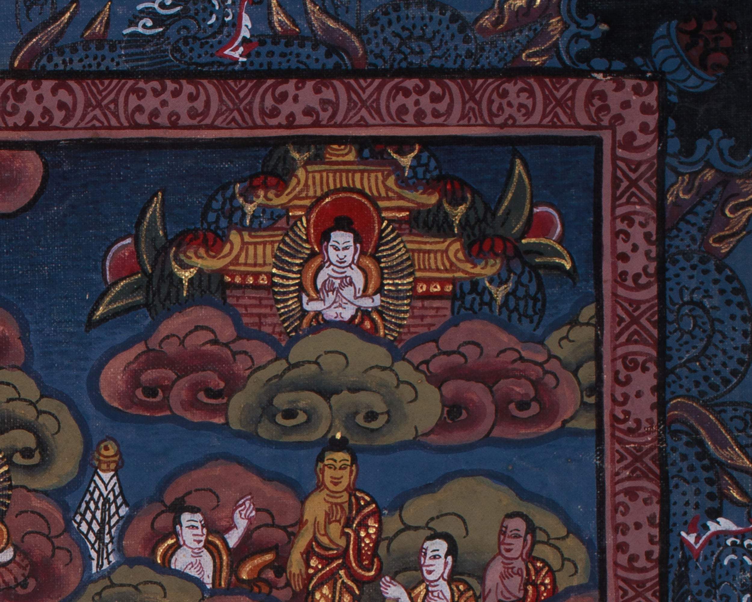 Vintage Buddha Mandala Thangka | Spiritual Gifts