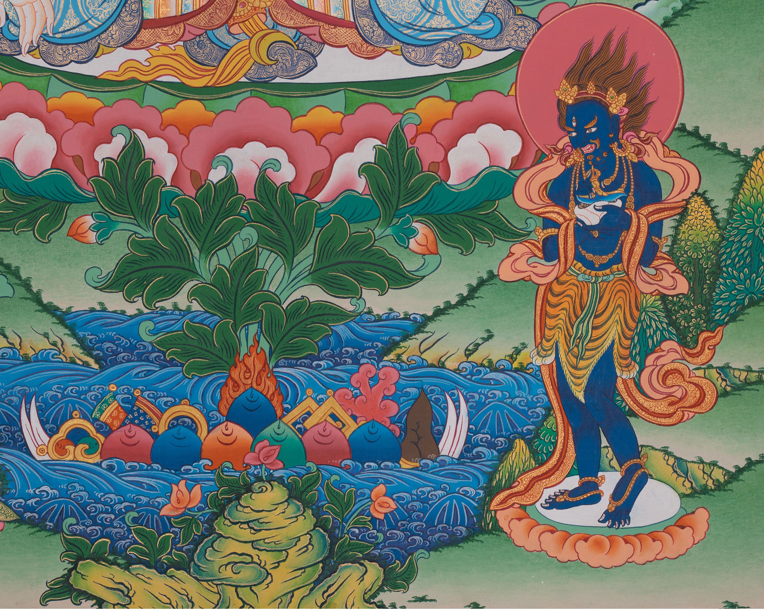 Female Bodhisattva White Tara Thangka | Symbol of Compassion and Long Life