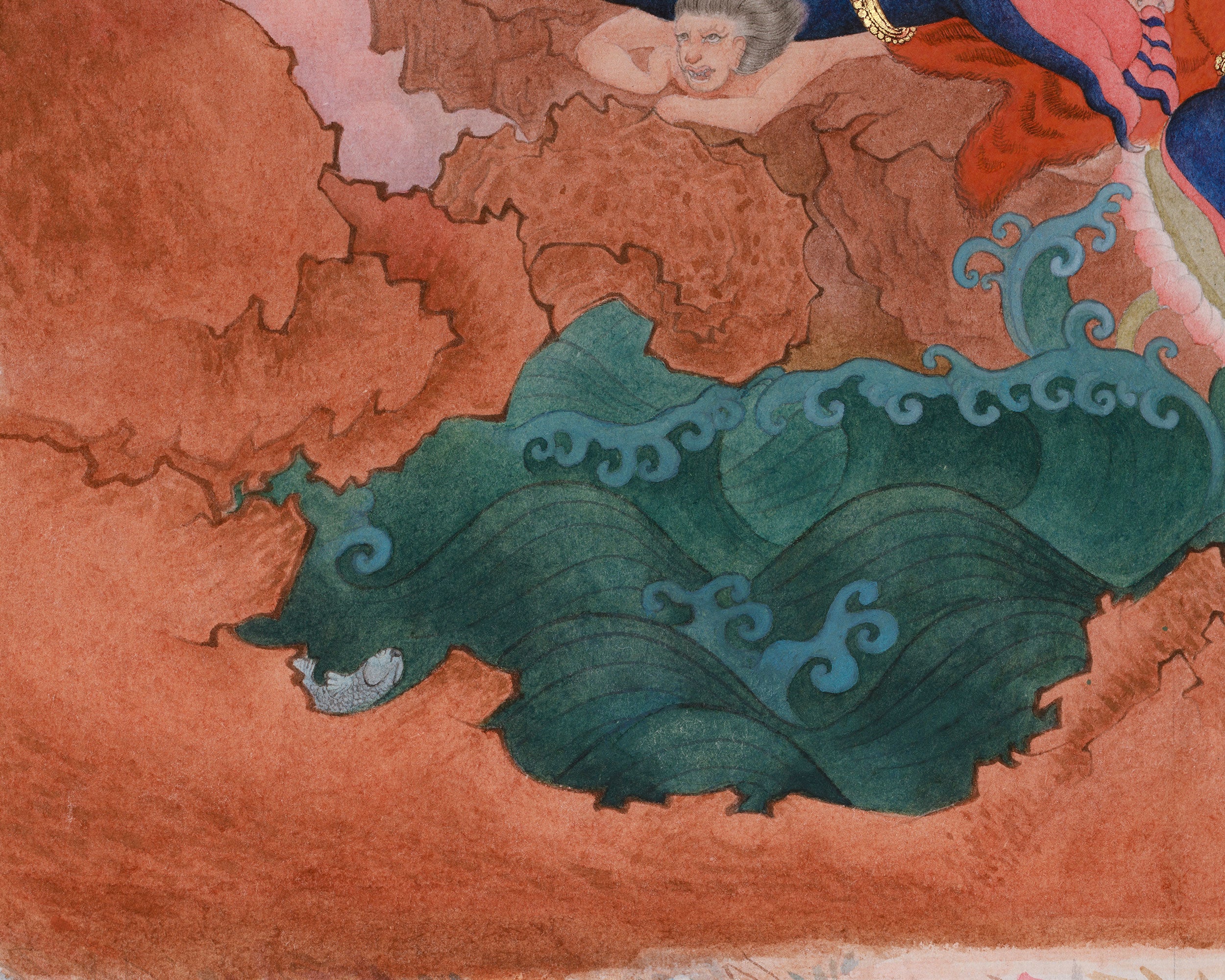 Contemporary Artwork of Chaturbhuja Mahakala