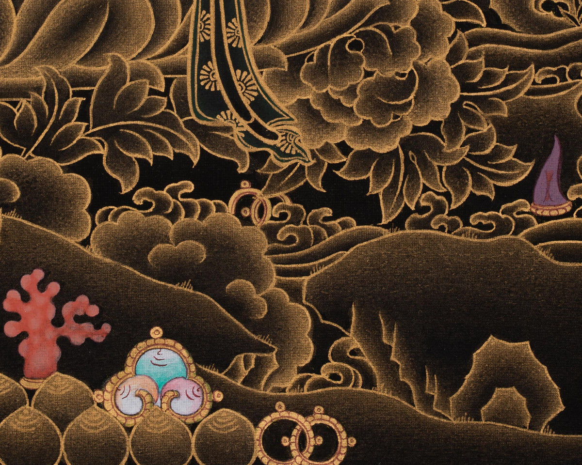 Healing Deity Sita Tara Thangka | White Tara Art | Enlightened Female Buddha