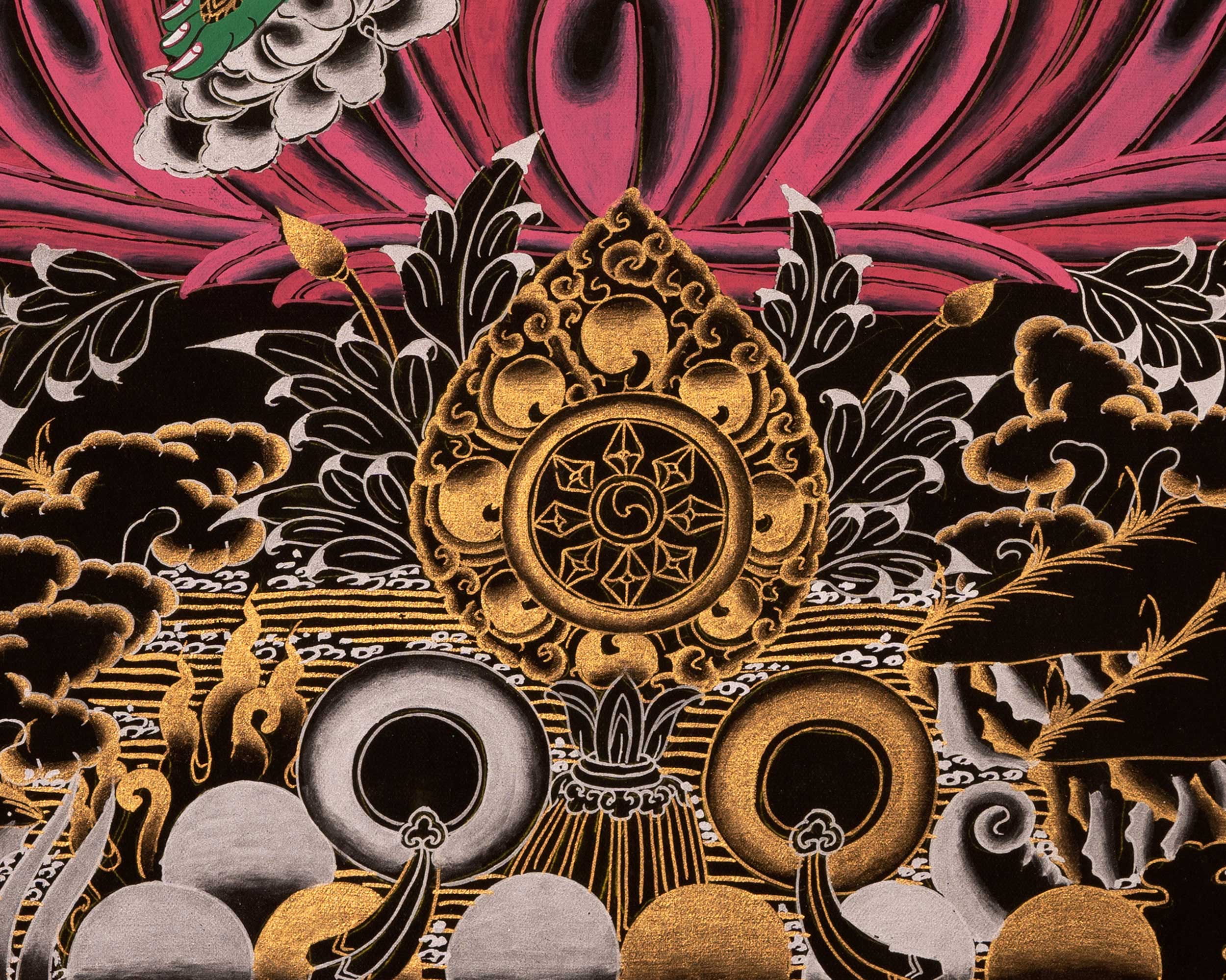 Female Green Tara | Handpainted Thangka
