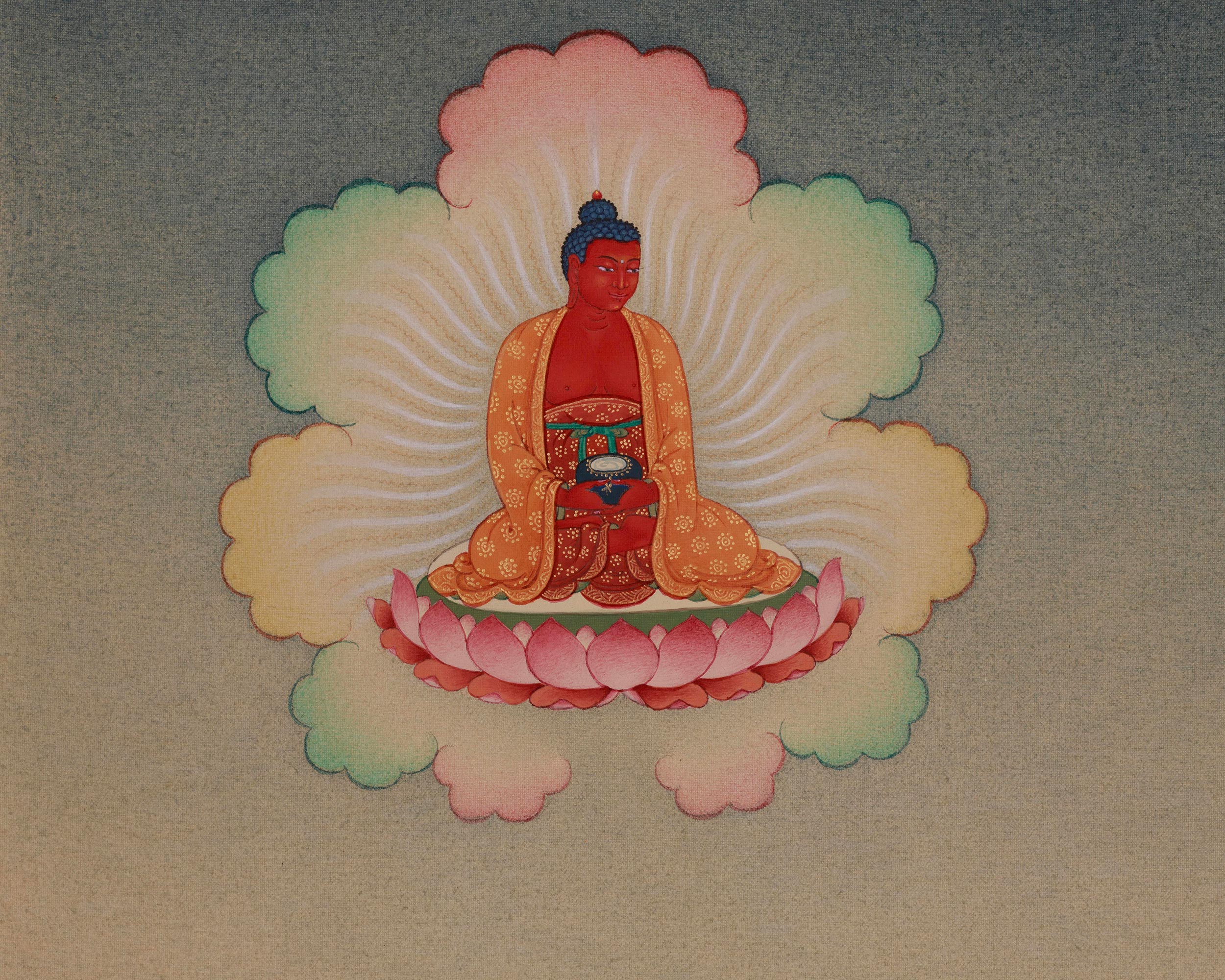 Divine Lotus-born Guru Rinpoche Thangka | Padmasambhava Art