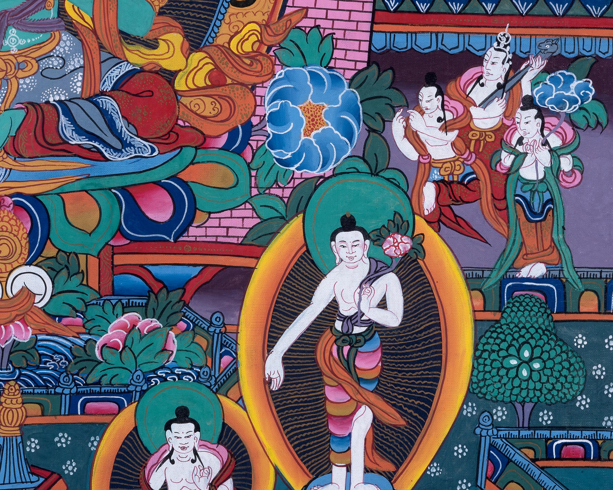 Old Green Tara Thangka, Traditional Wall Decors | Mother of Liberation