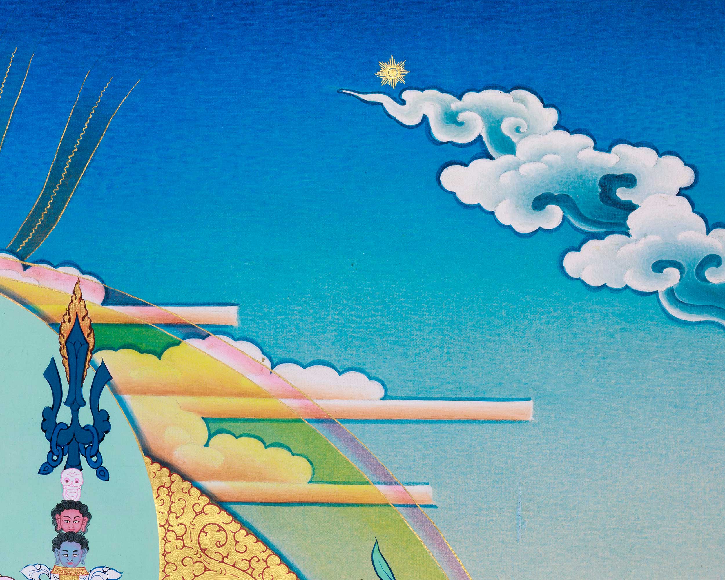 Guru Rinpoche Sacred Artwork | Hand-Painted Padmasambhava Thangka