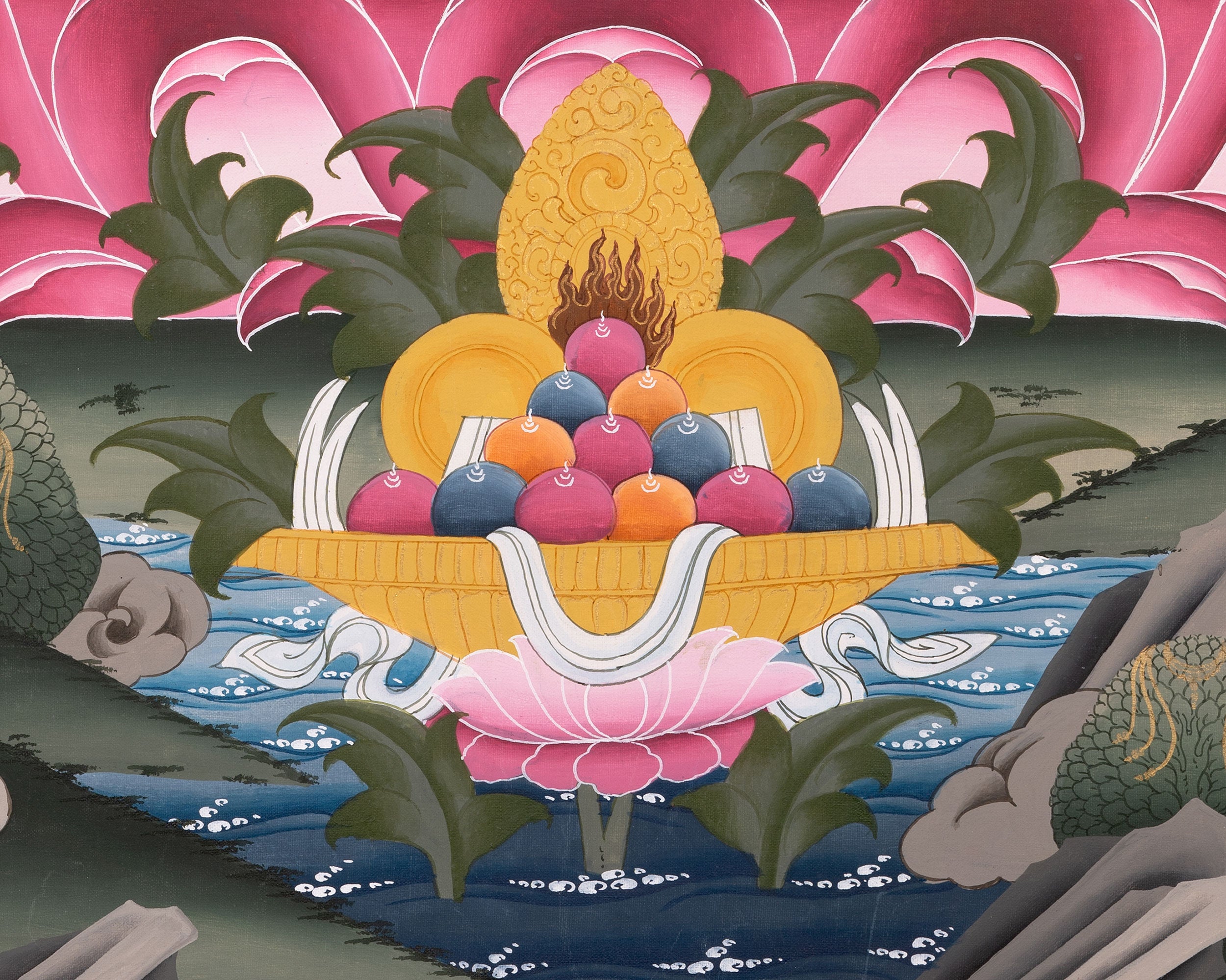 Chenresig Thangka | Avalokiteshvara | Handpainted Religious Art