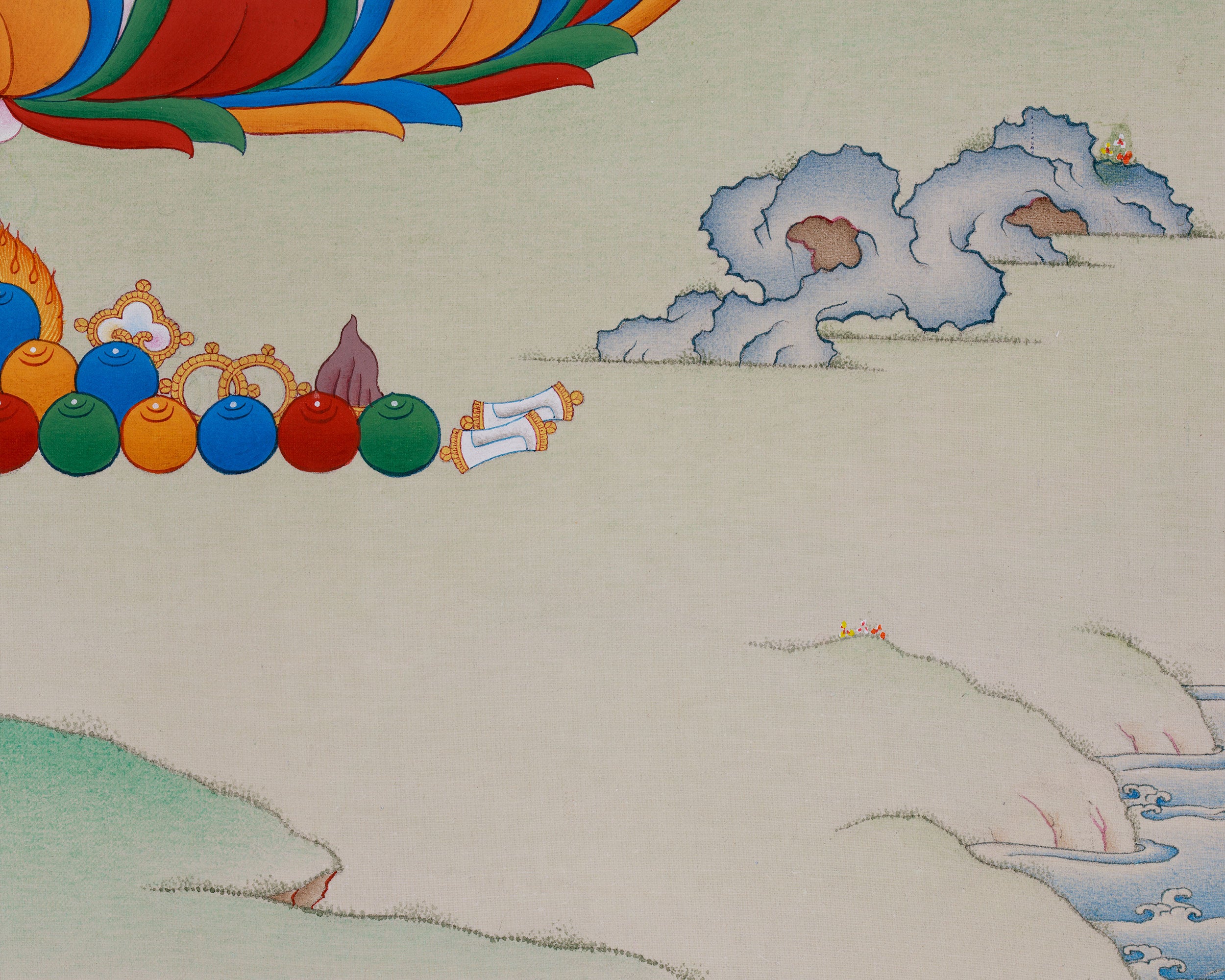 Authentic Tibetan Thangka of Chenrezig | Symbol of Loving-Kindness and Awakening