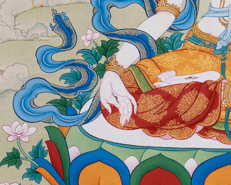 White Tara Thangka | The Healing Bodhisattva