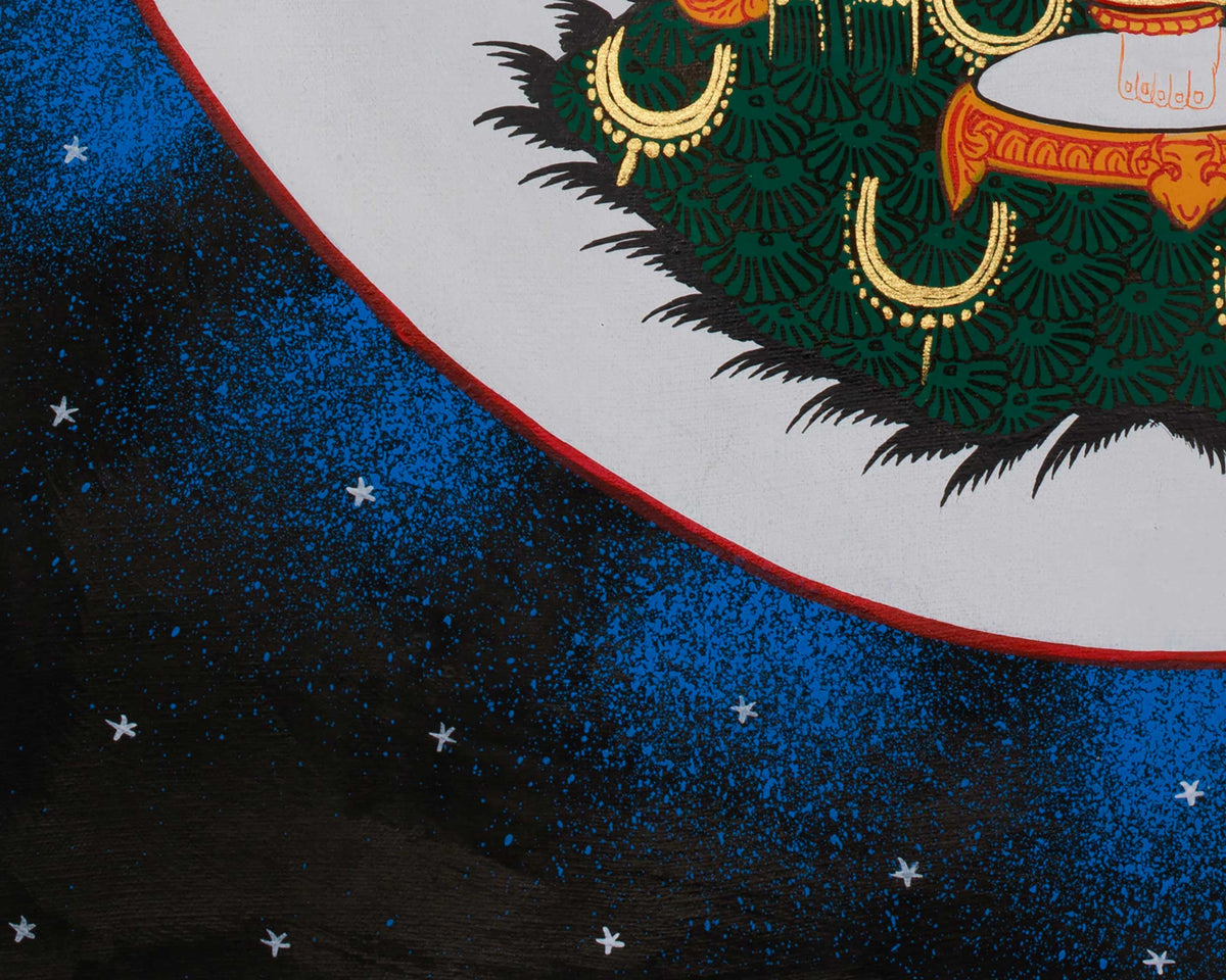 Lord Ganesh Painting | Original Hand Painted Ganesh | Ganpati Artwork | Religious Art |