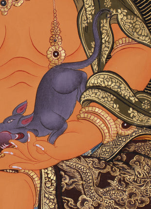 Wealth Deity Dzambhala Artwork |  The Wealth Deity of Tibetan Buddhism