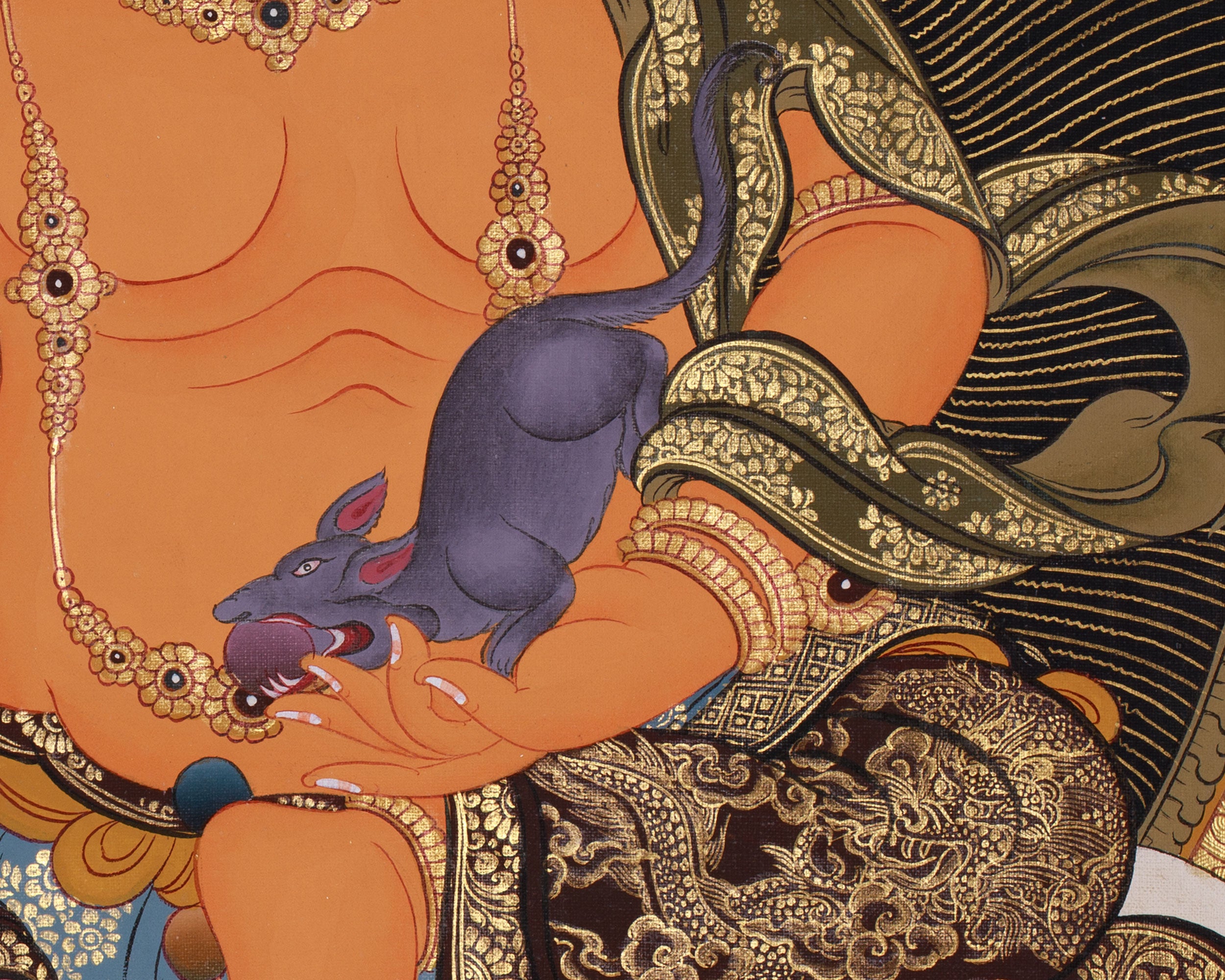 Wealth Deity Dzambhala Artwork |  The Wealth Deity of Tibetan Buddhism