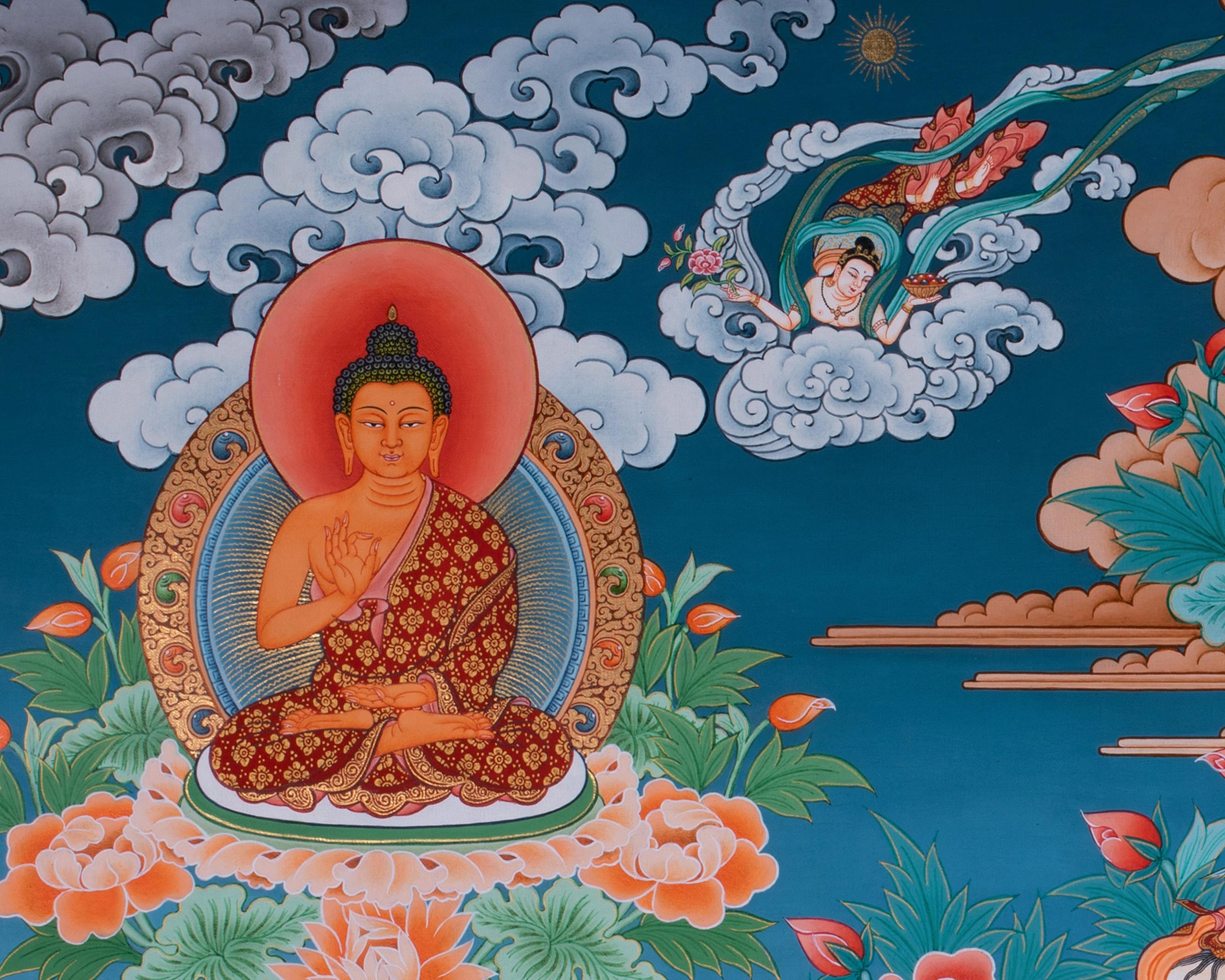 Enlightened Siddhartha Gautama | Buddha with His Disciples