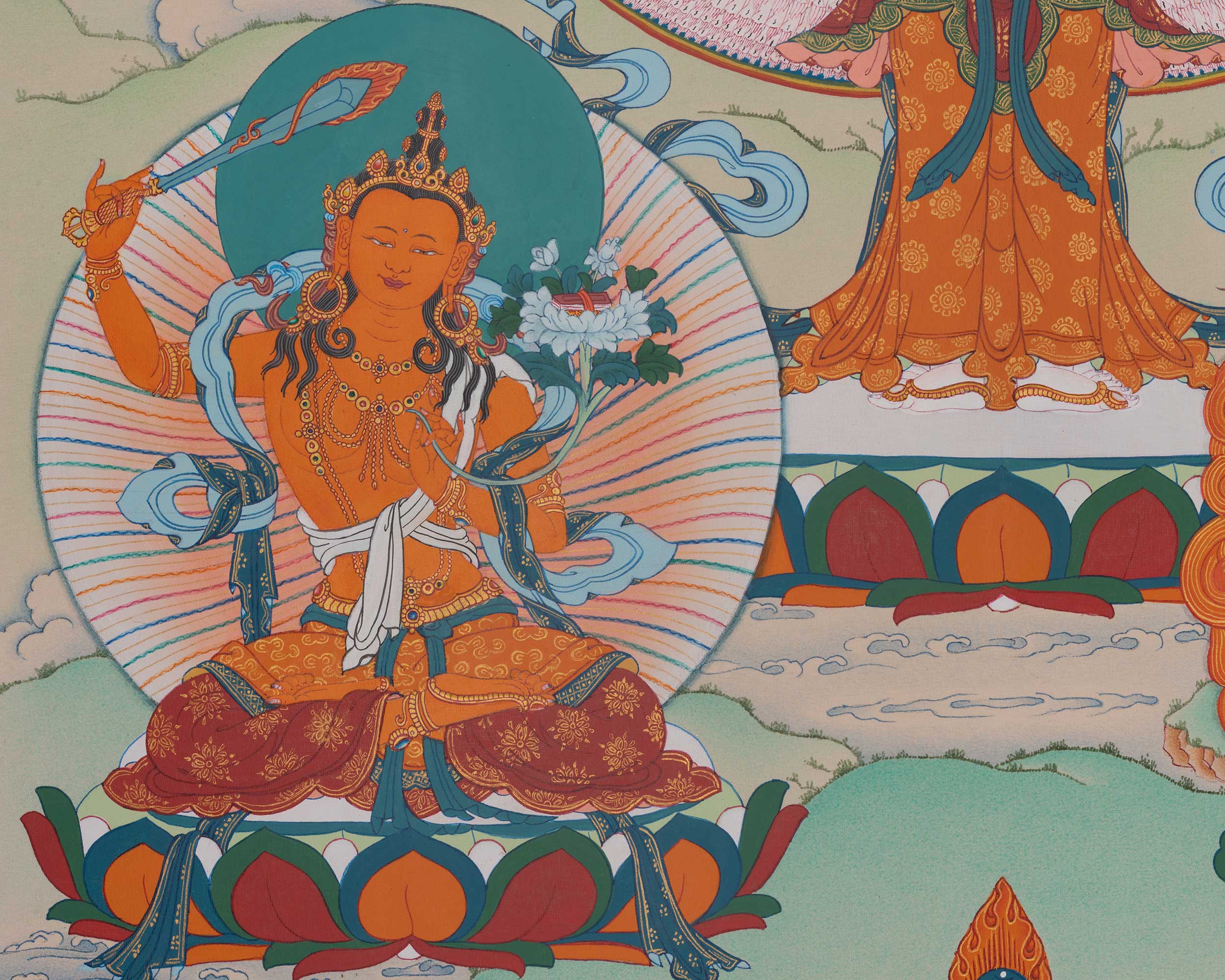 1000 Armed Chenrezig Buddhist Art | Compassion Buddha | Bodhisattva Deity