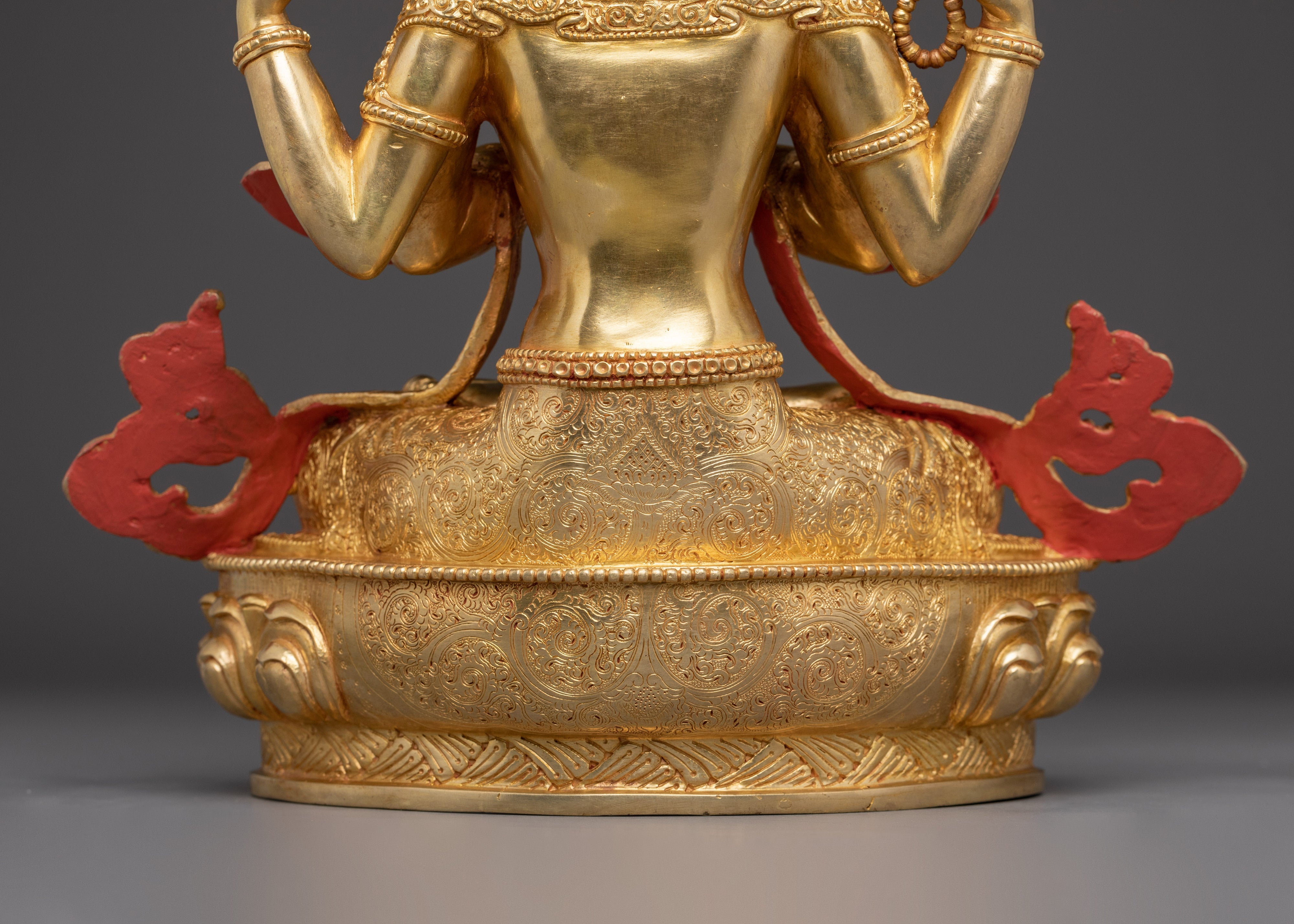 Bodhisattva Four-Armed Chenrezig Statue | Embodiment of Compassion