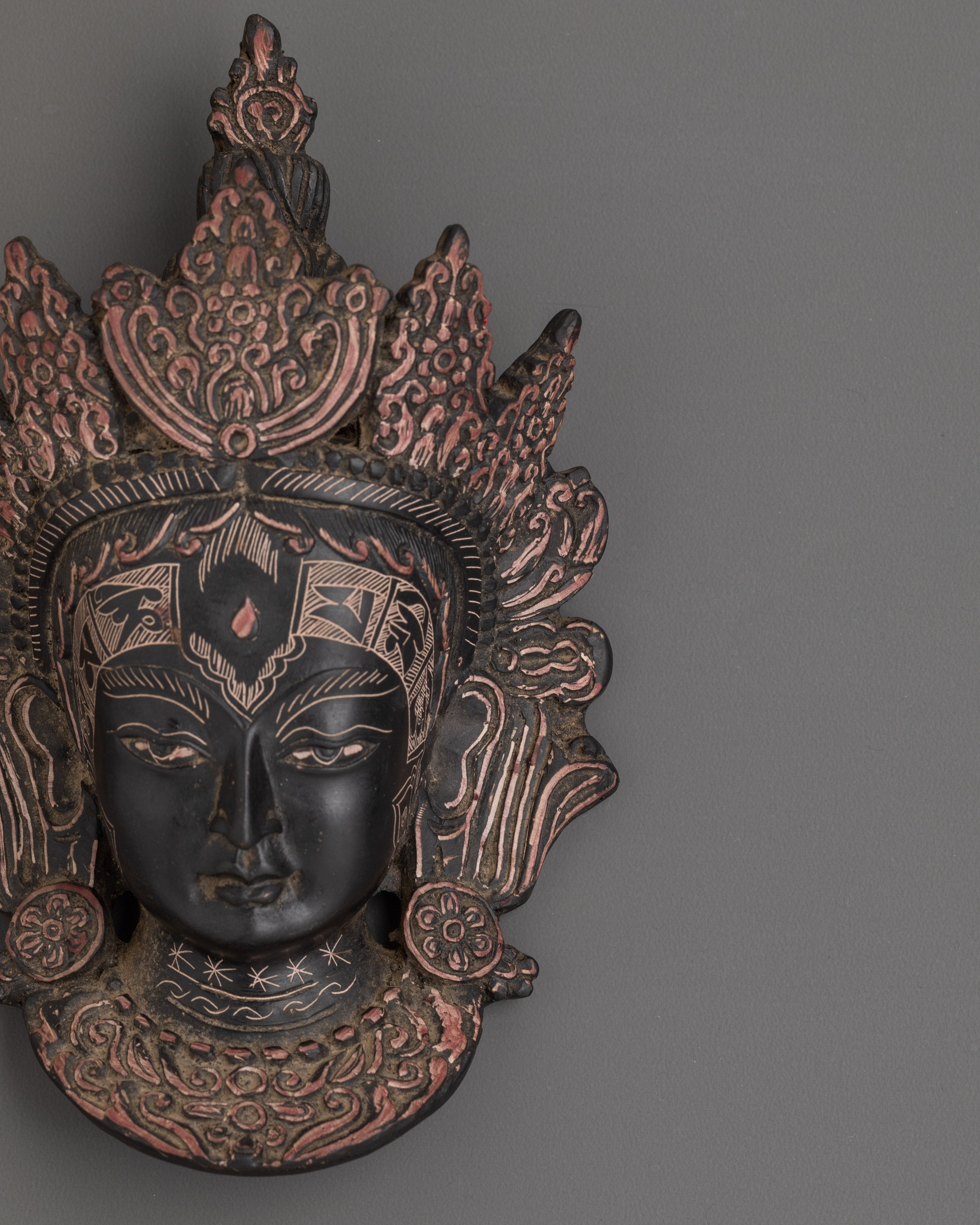 Tibetan Deity Mask Wall Hanging | Spiritual Decor