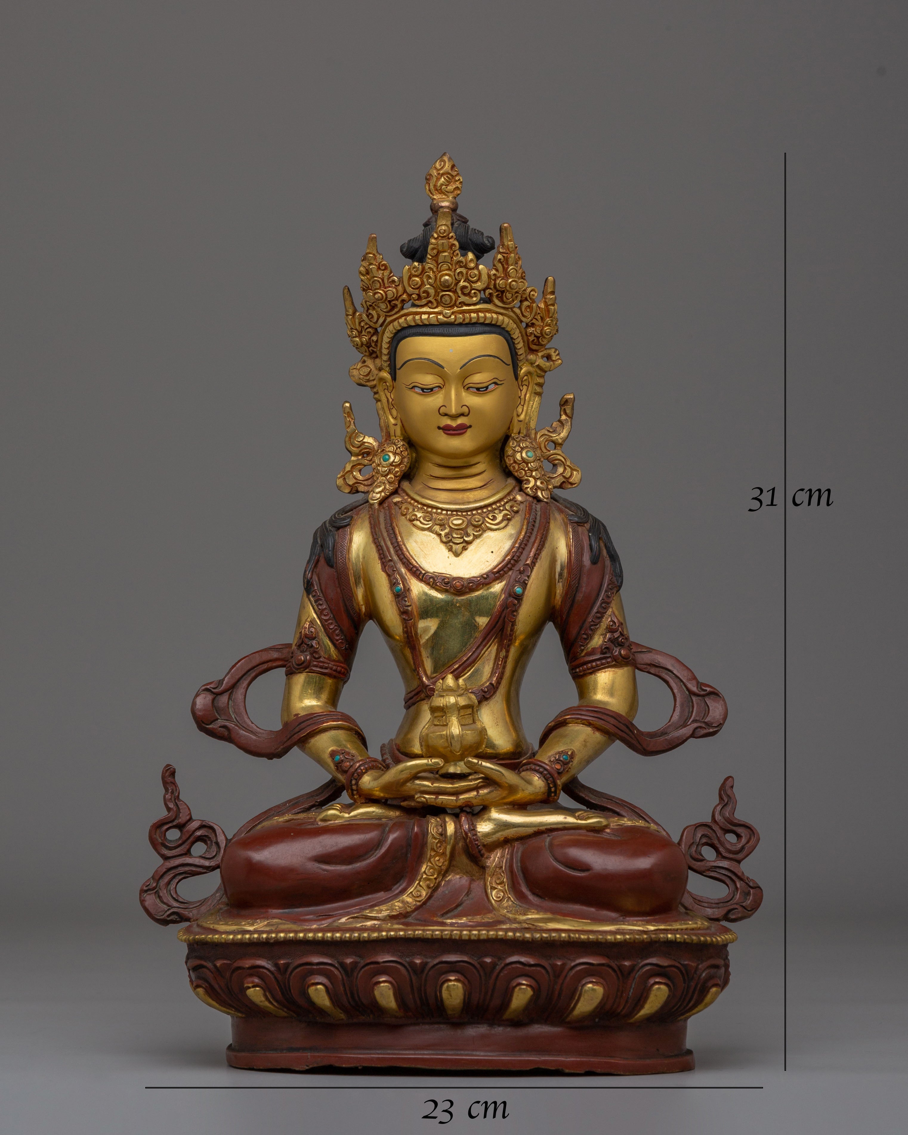 Tibetan Sacred Amitayus Statue | Symbol of Longevity