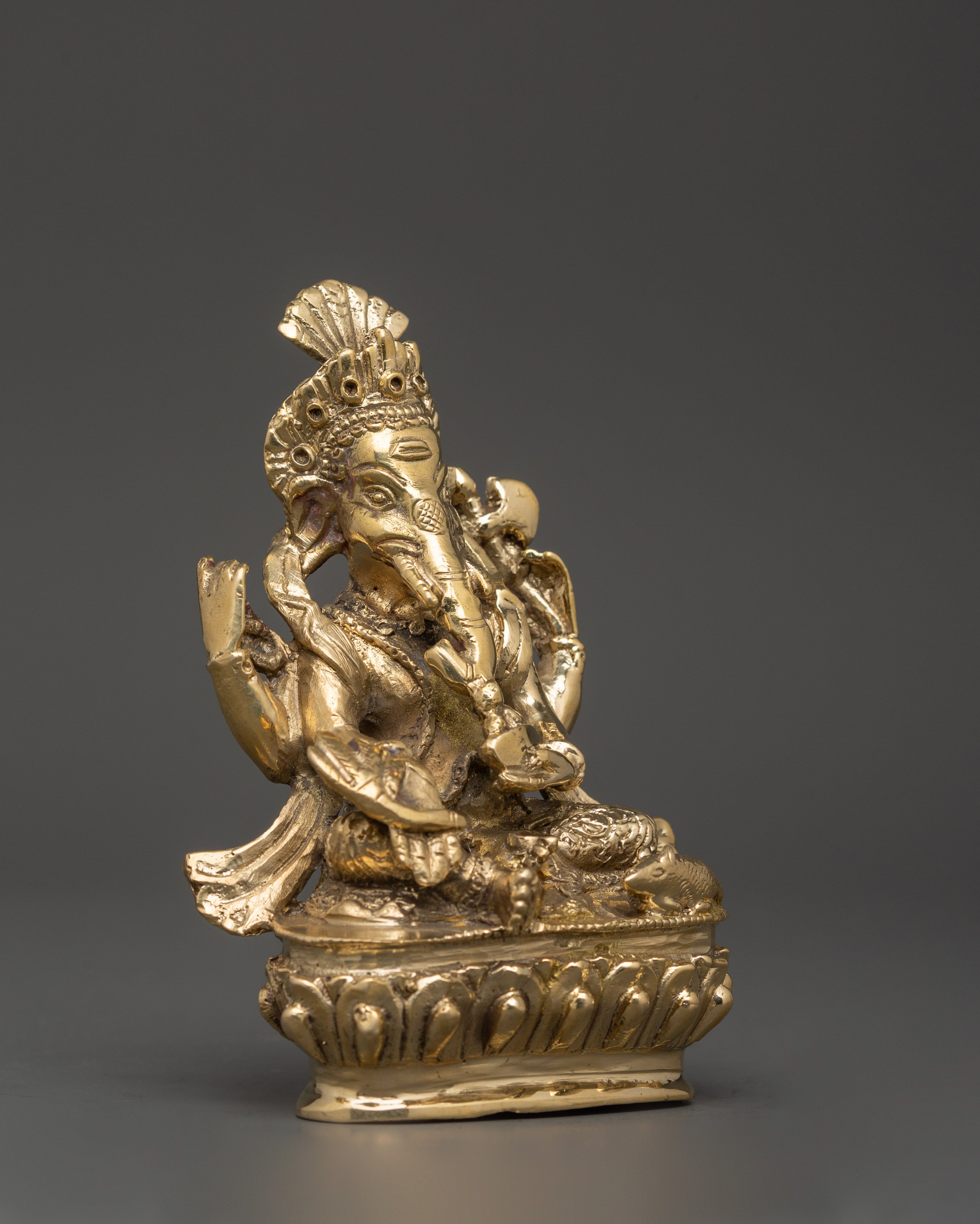 Sacred Figurine of Hindu Deity Ganesha | Elephant God Spiritual Art