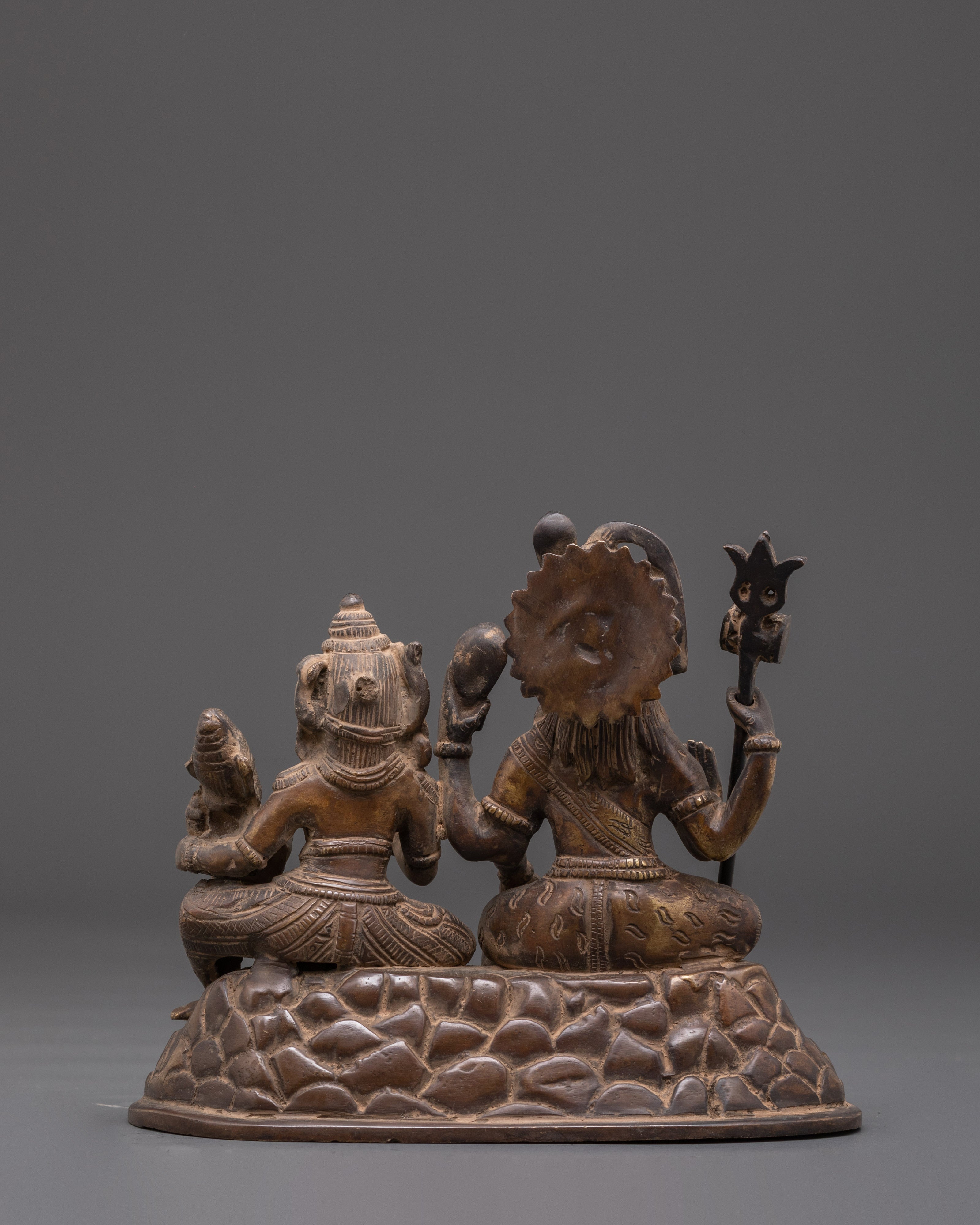 Handmade Shiva Family Statue | Lord Shiva, Parvati & Ganesha