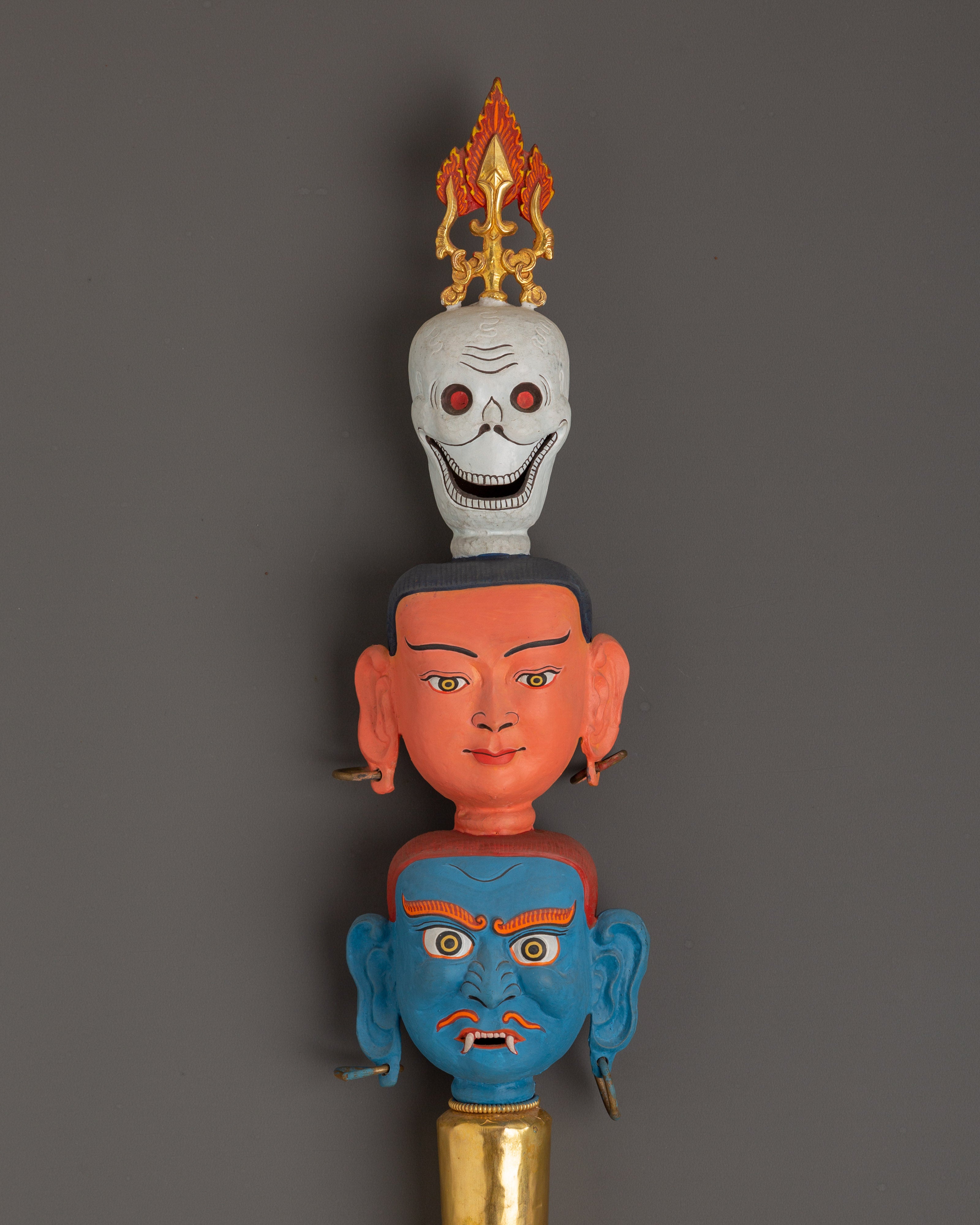 Khatan Tibetan Ritual Item | Handcrafted Copper Artifact