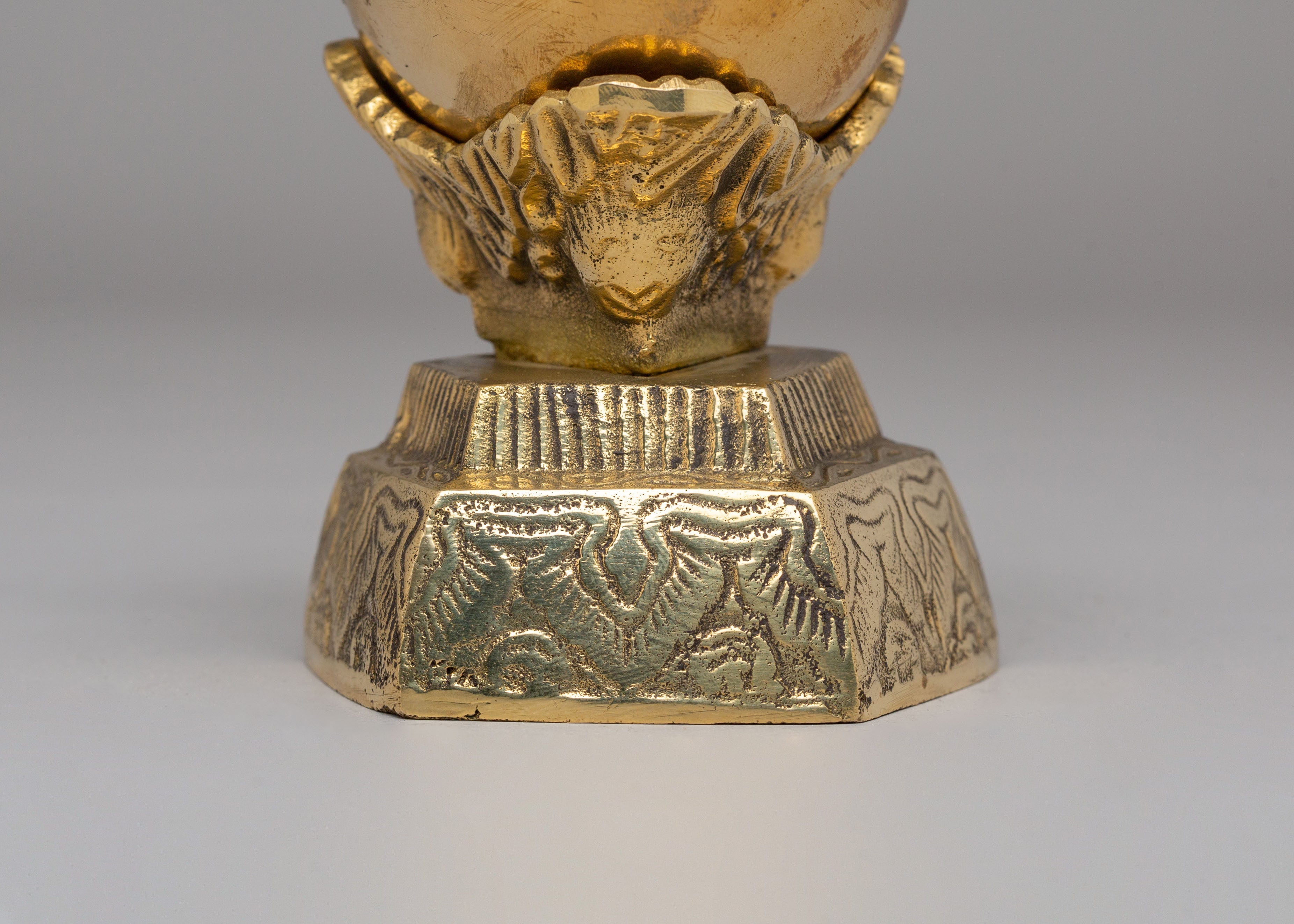 Tibetan Kapala Vessel | Handcrafted Brass Ritual and Altar Object