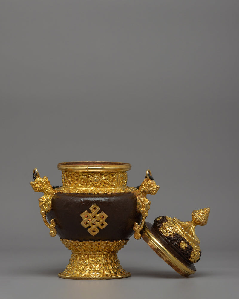 Gold-Plated Hanging Incense Burner | Copper & Gold-Plated Ritual Censer