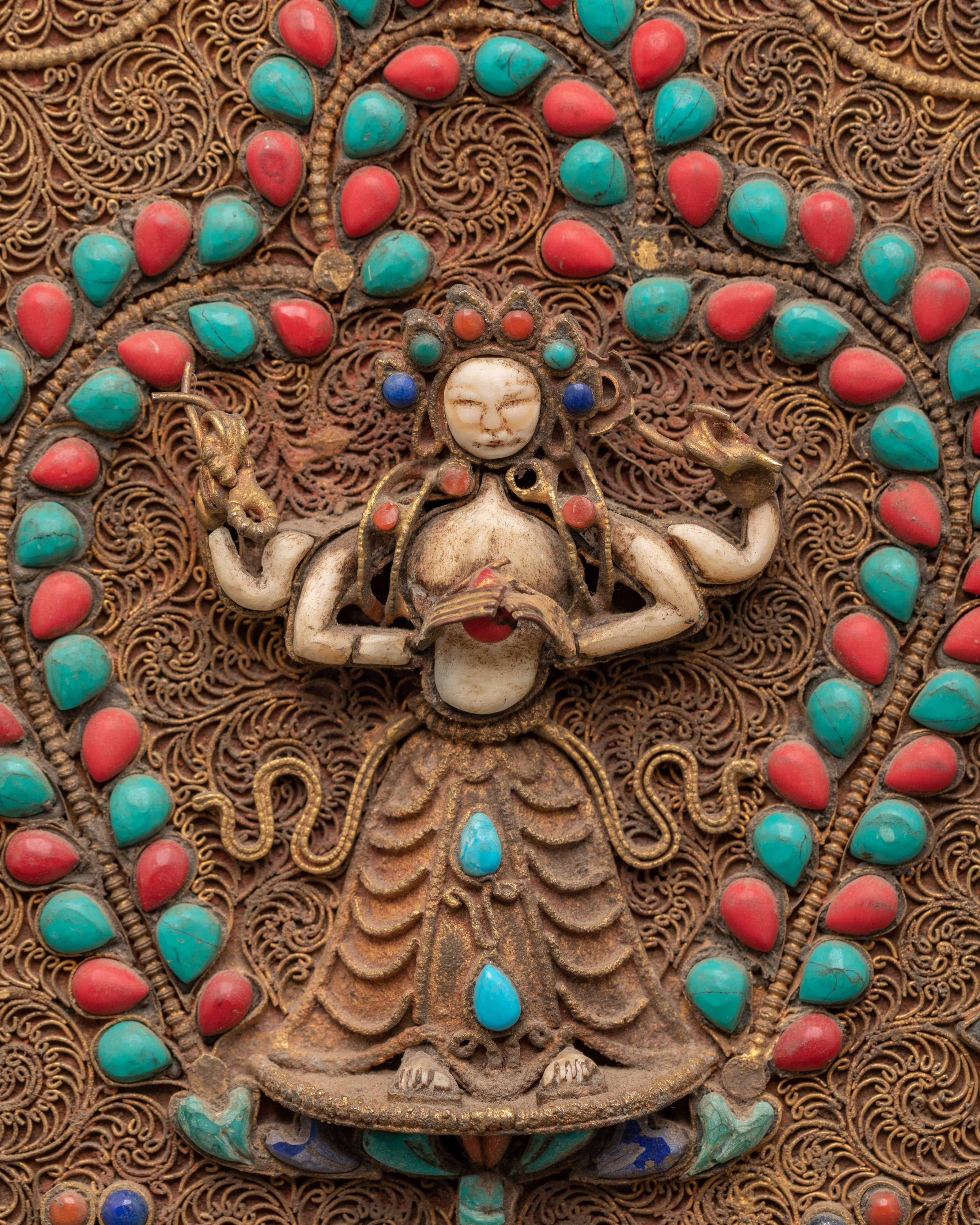 Handcrafted Copper Wall Hanging | For Sacred and Traditional Home Decor