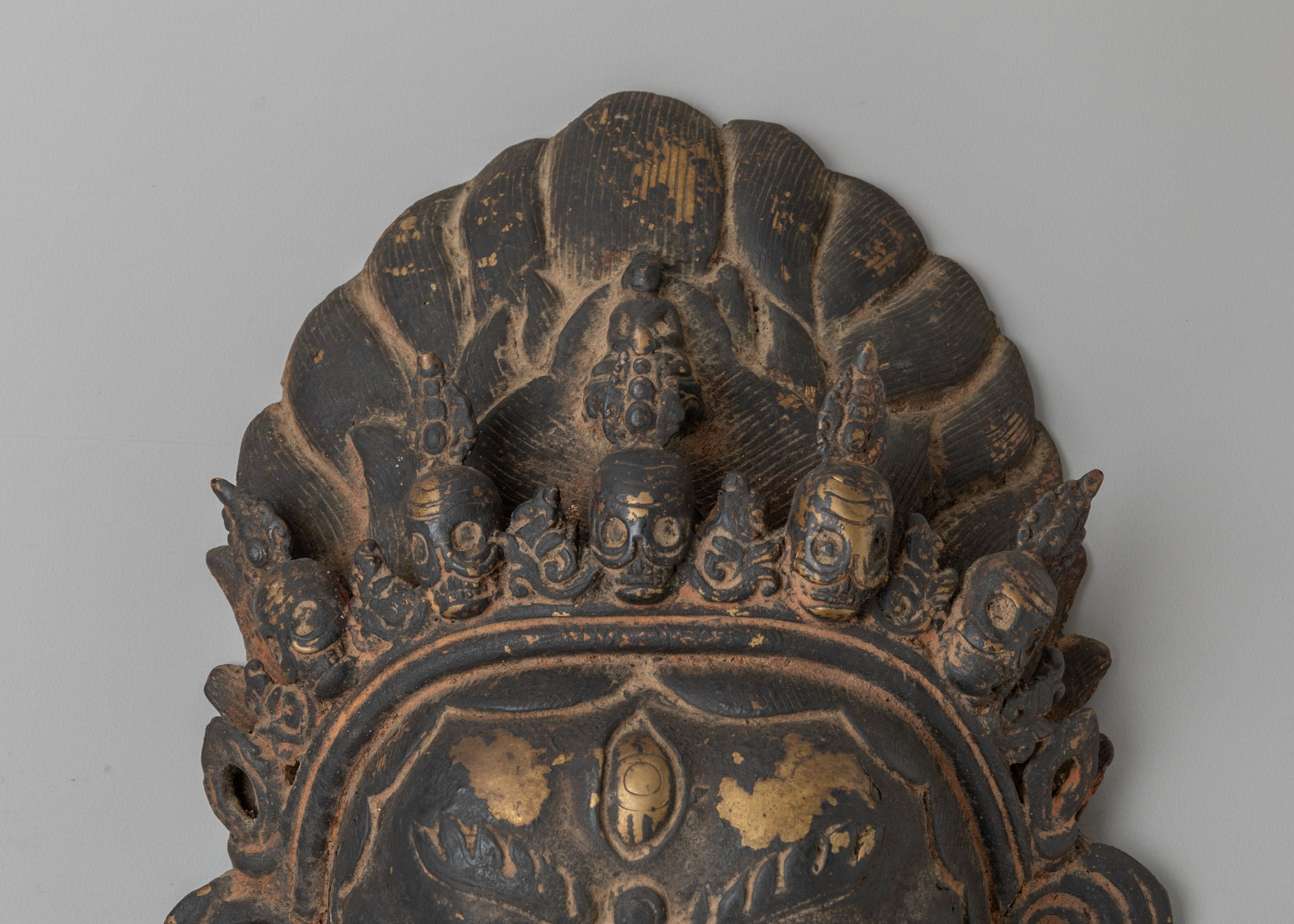 Mahakala Sculpture Wall Hanging | Traditional Tibetan Art