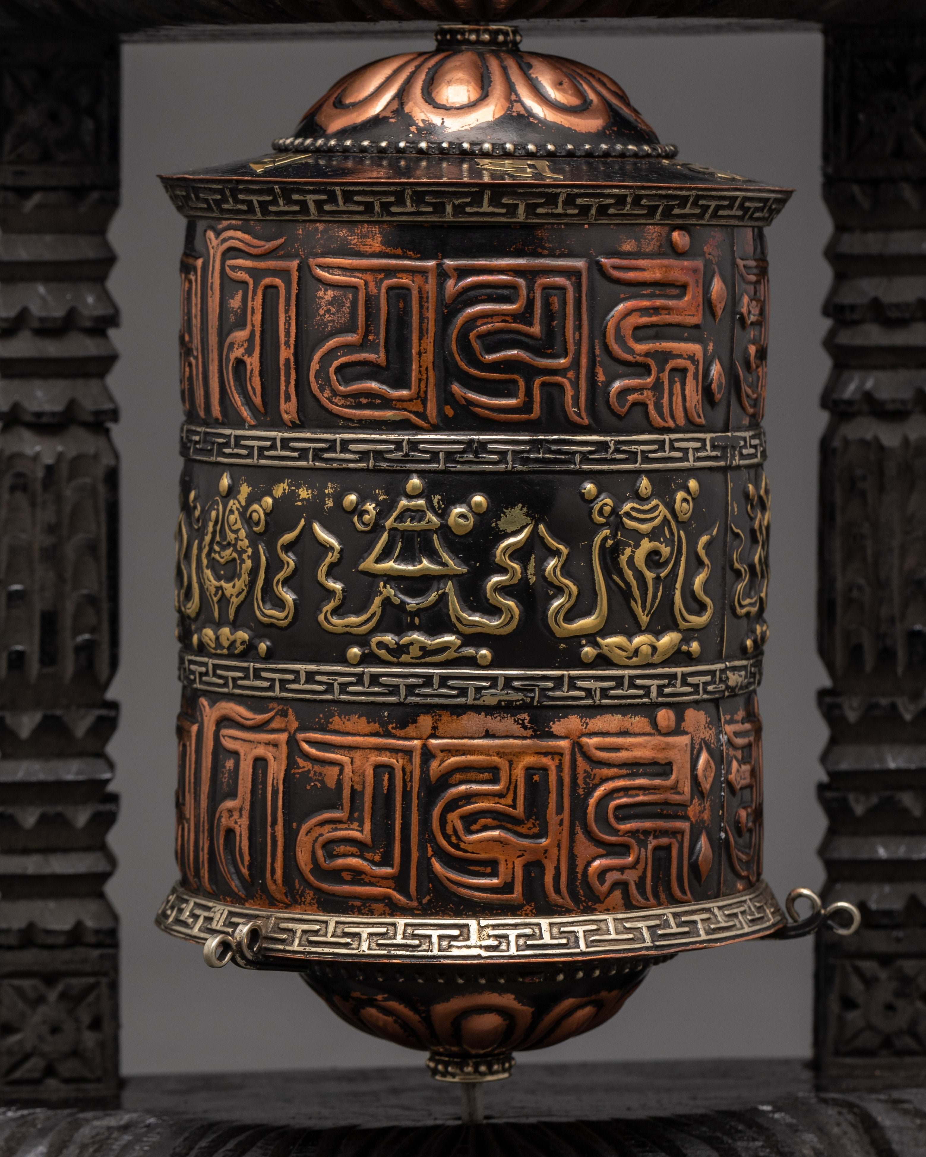 Sacred Buddhist Mantra Wheel | Tibetan Prayer Wheel