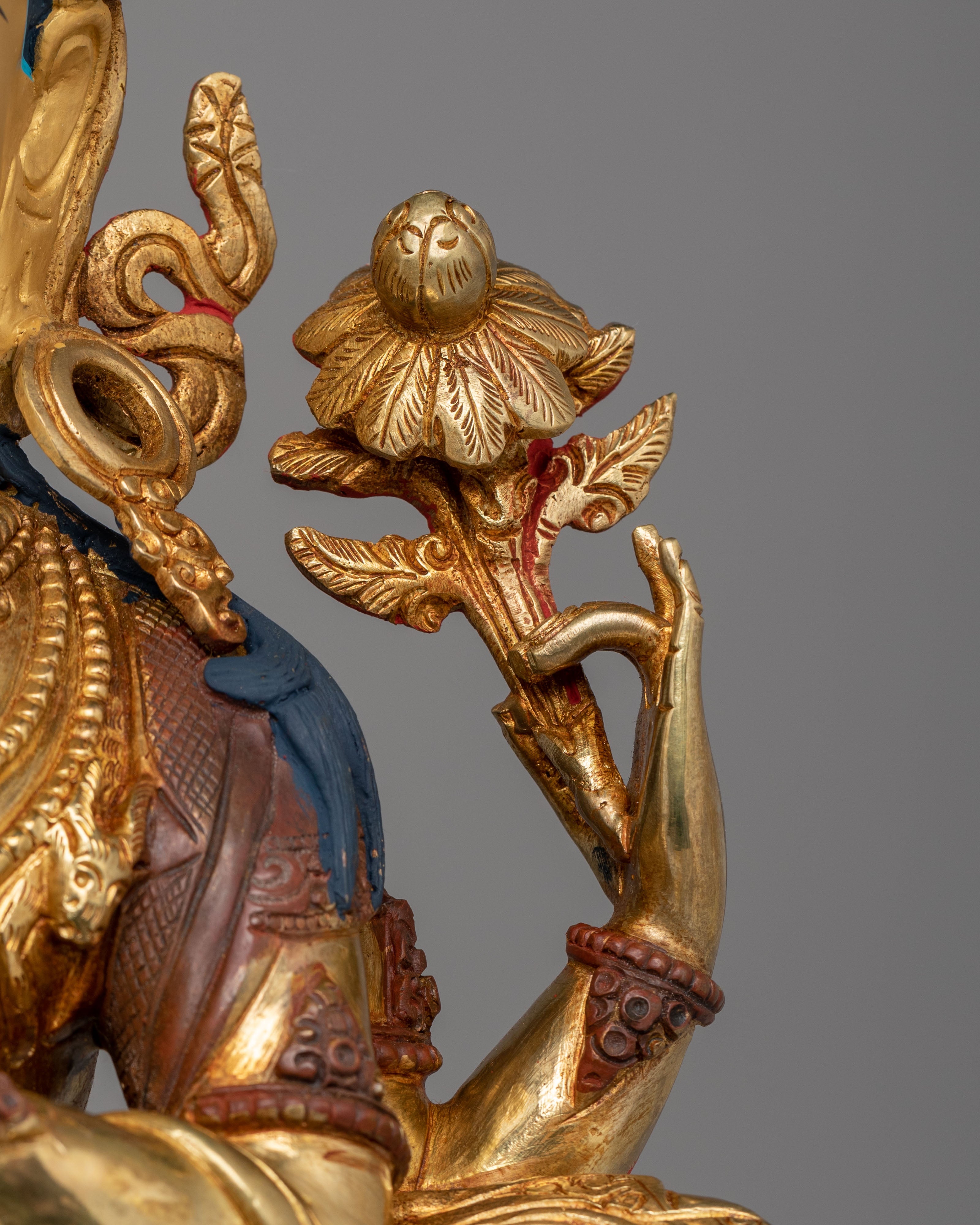 Traditional Himalayan Chenrezig Figurine | Tibetan Spiritual Art