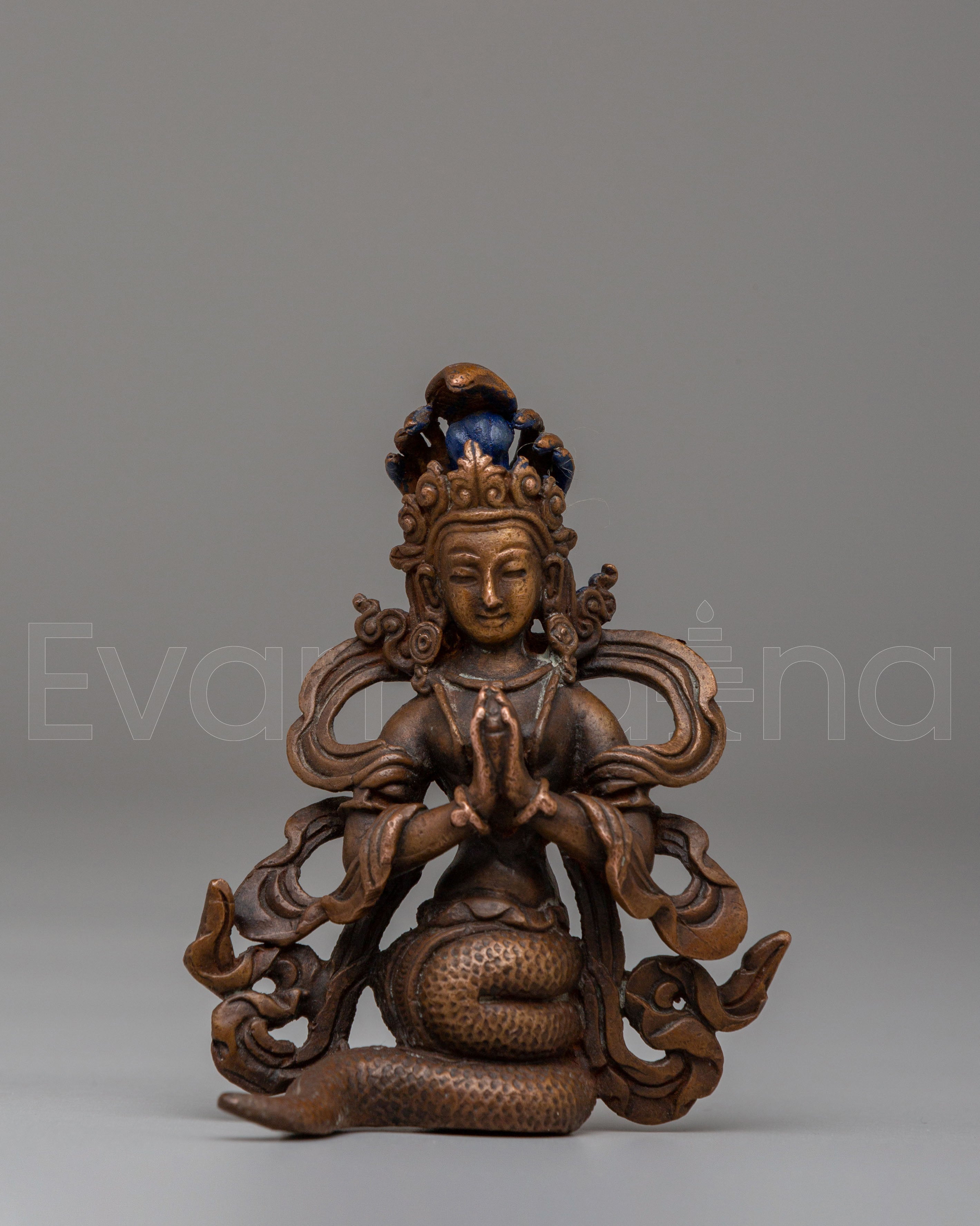 Handmade Nagkanya Statue | Copper Statue of Snake Maiden