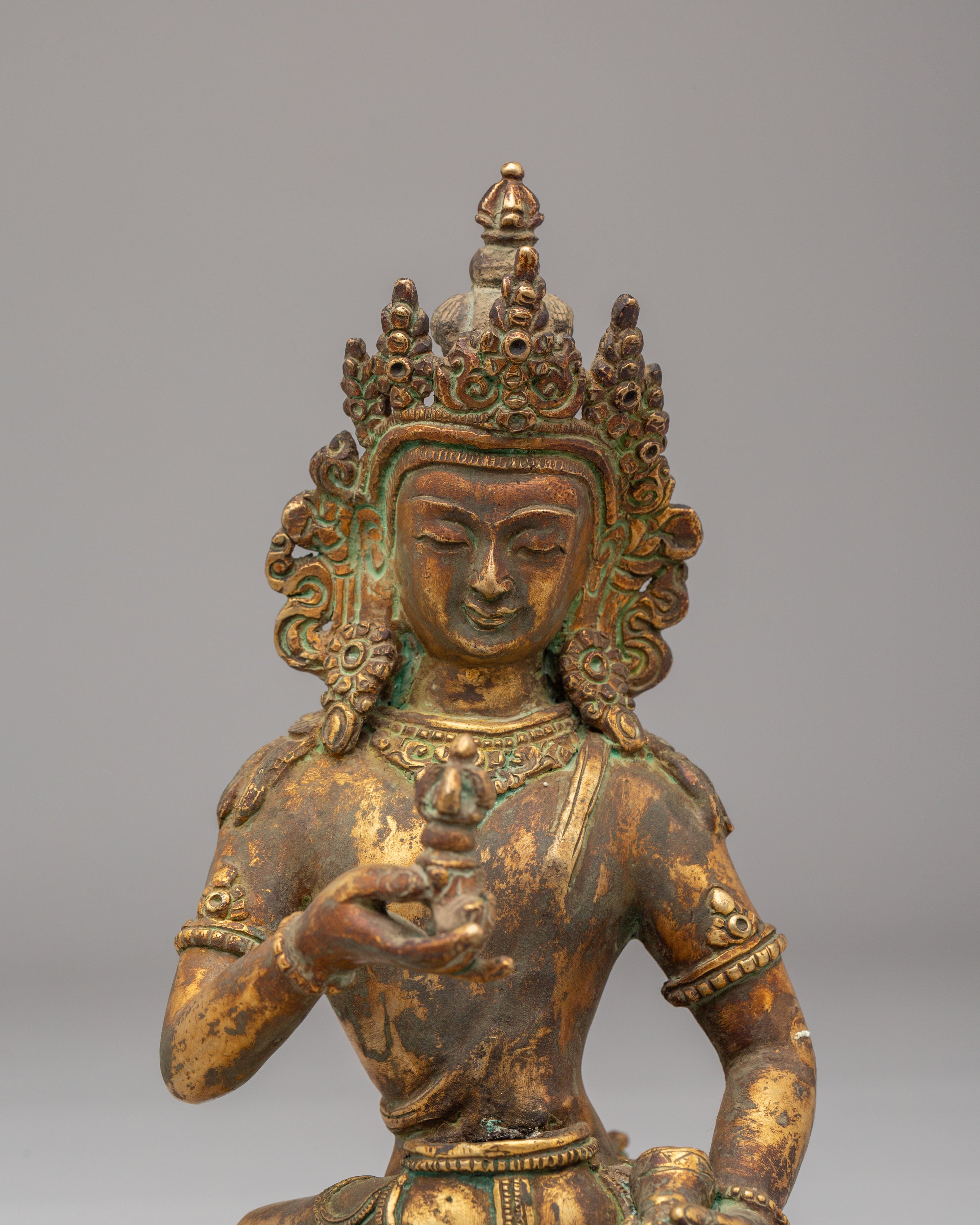 Vajrasattva With Consort Figurine | Vajragarvi Buddhist Sculpture