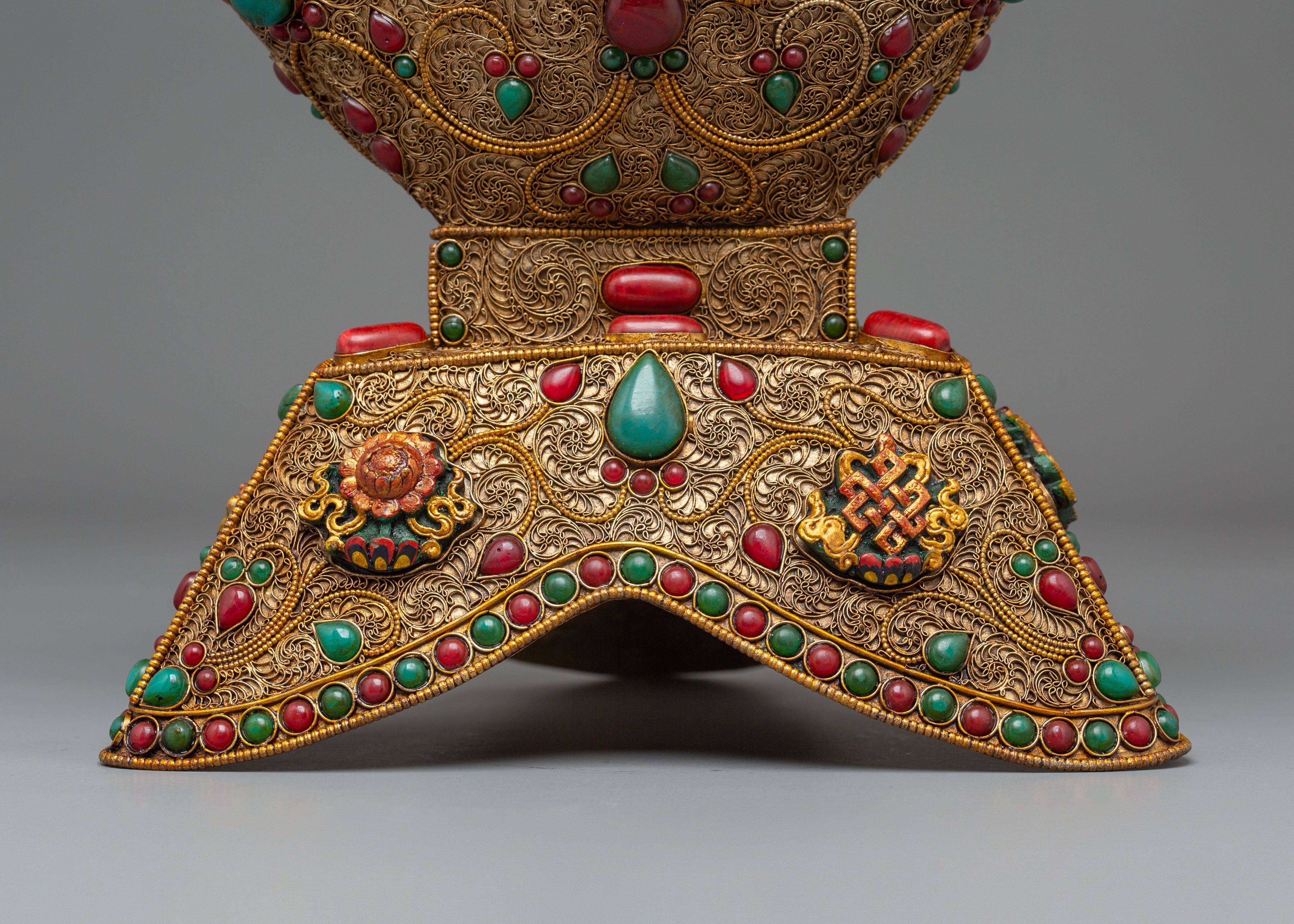 Kapala Skull Cup for Buddhist Rituals | Sacred Tibetan Offering Vessel