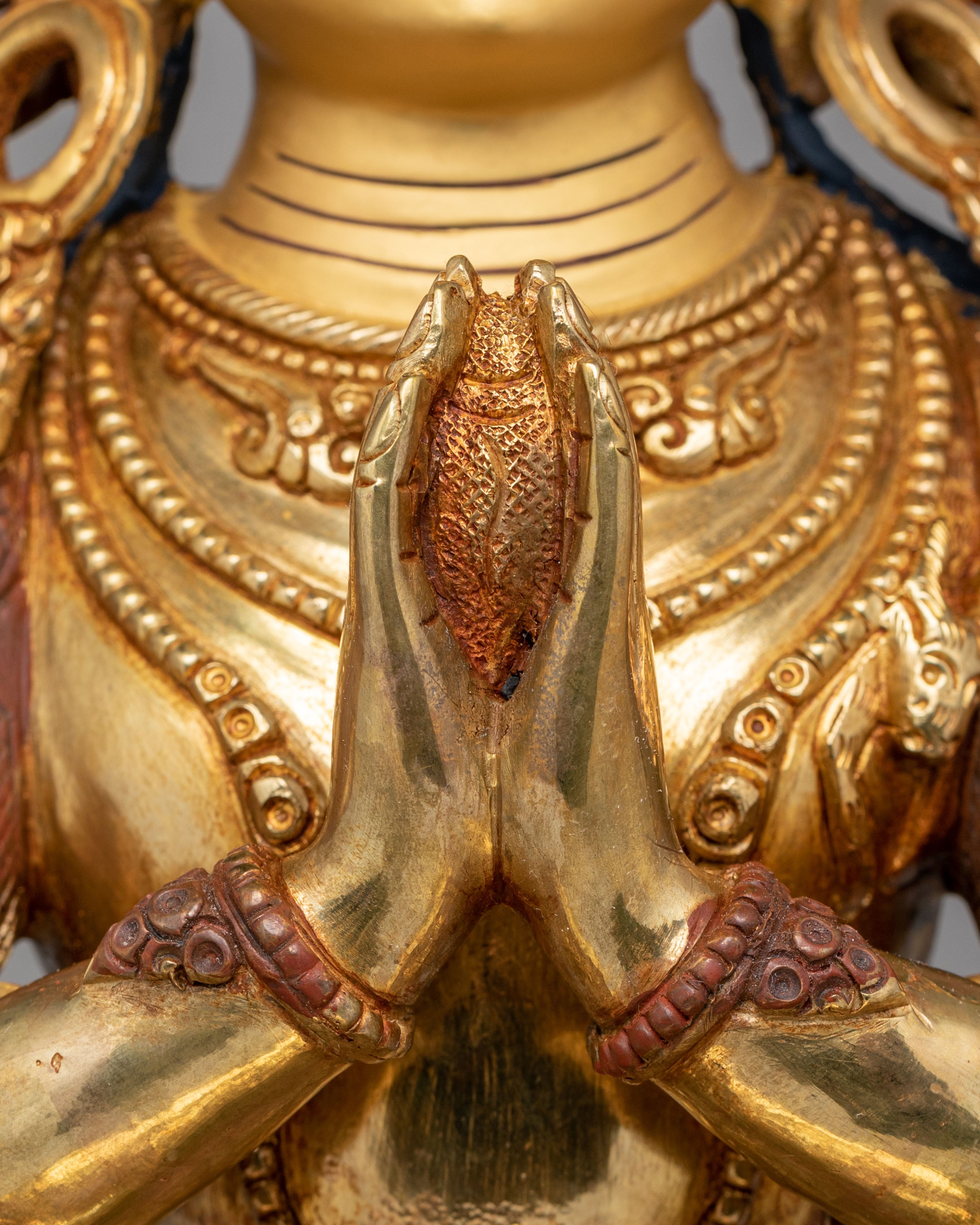 Traditional Himalayan Chenrezig Figurine | Tibetan Spiritual Art