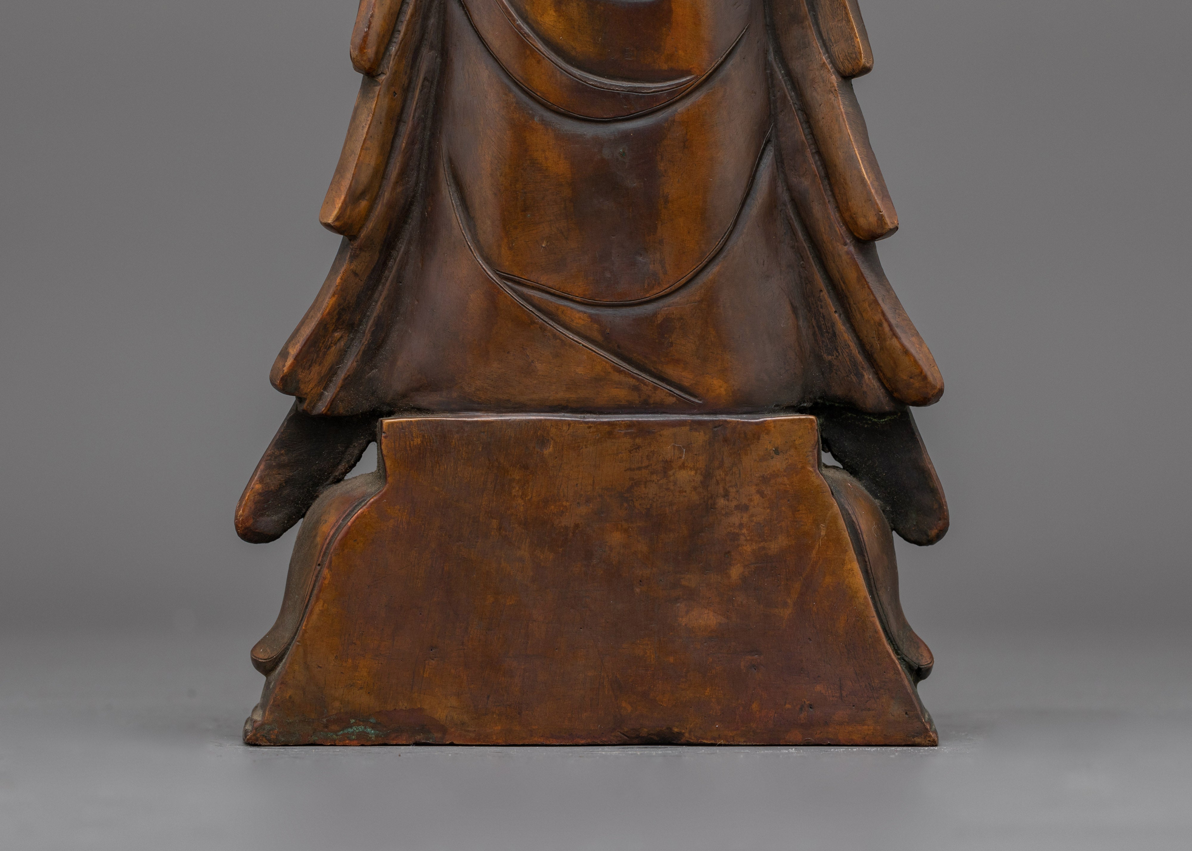 Standing Kshitigarbha Sculpture | Guardian of the Six Realms