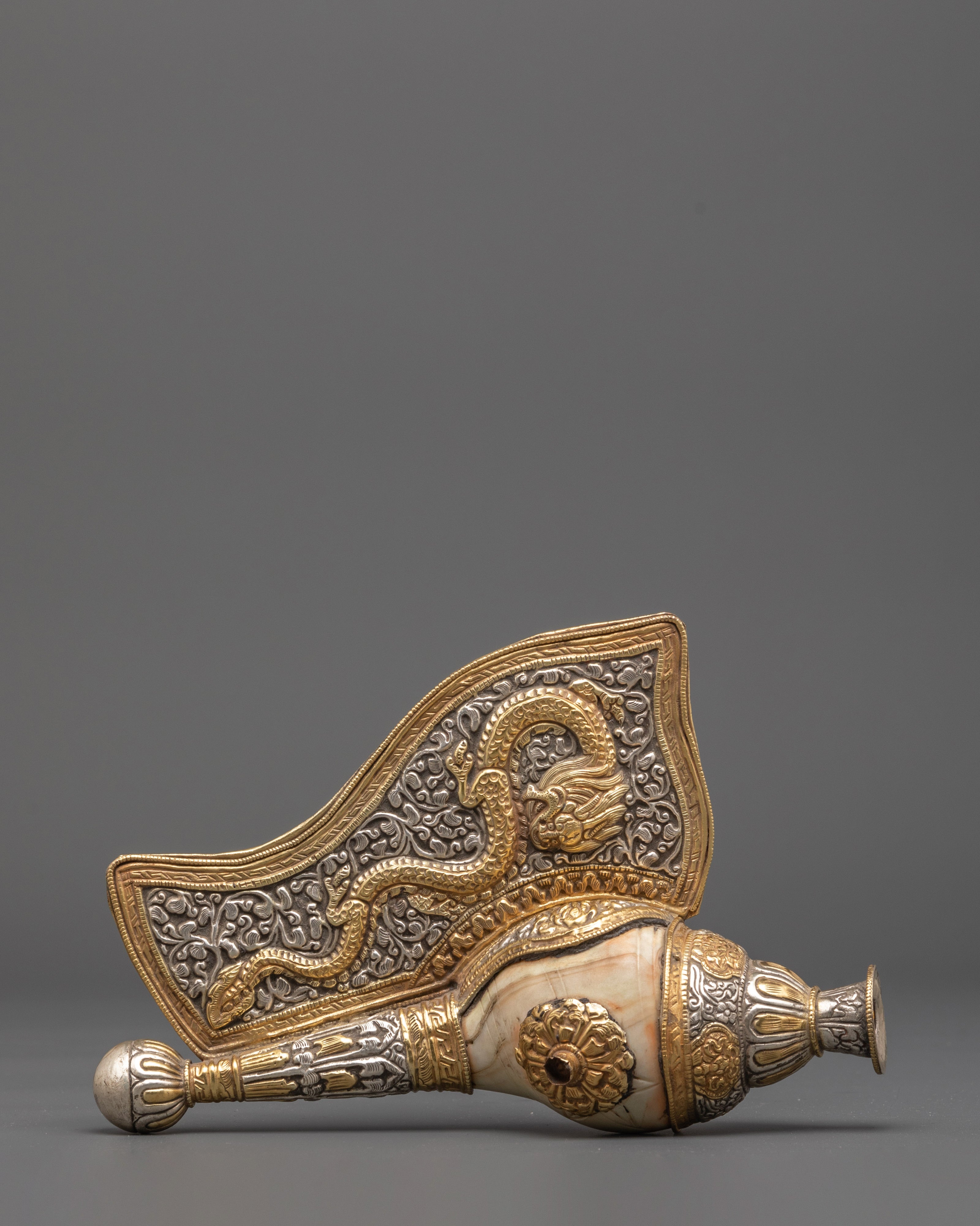 Handmade Buddhist Ritual Conch | Symbol of Protection and Power